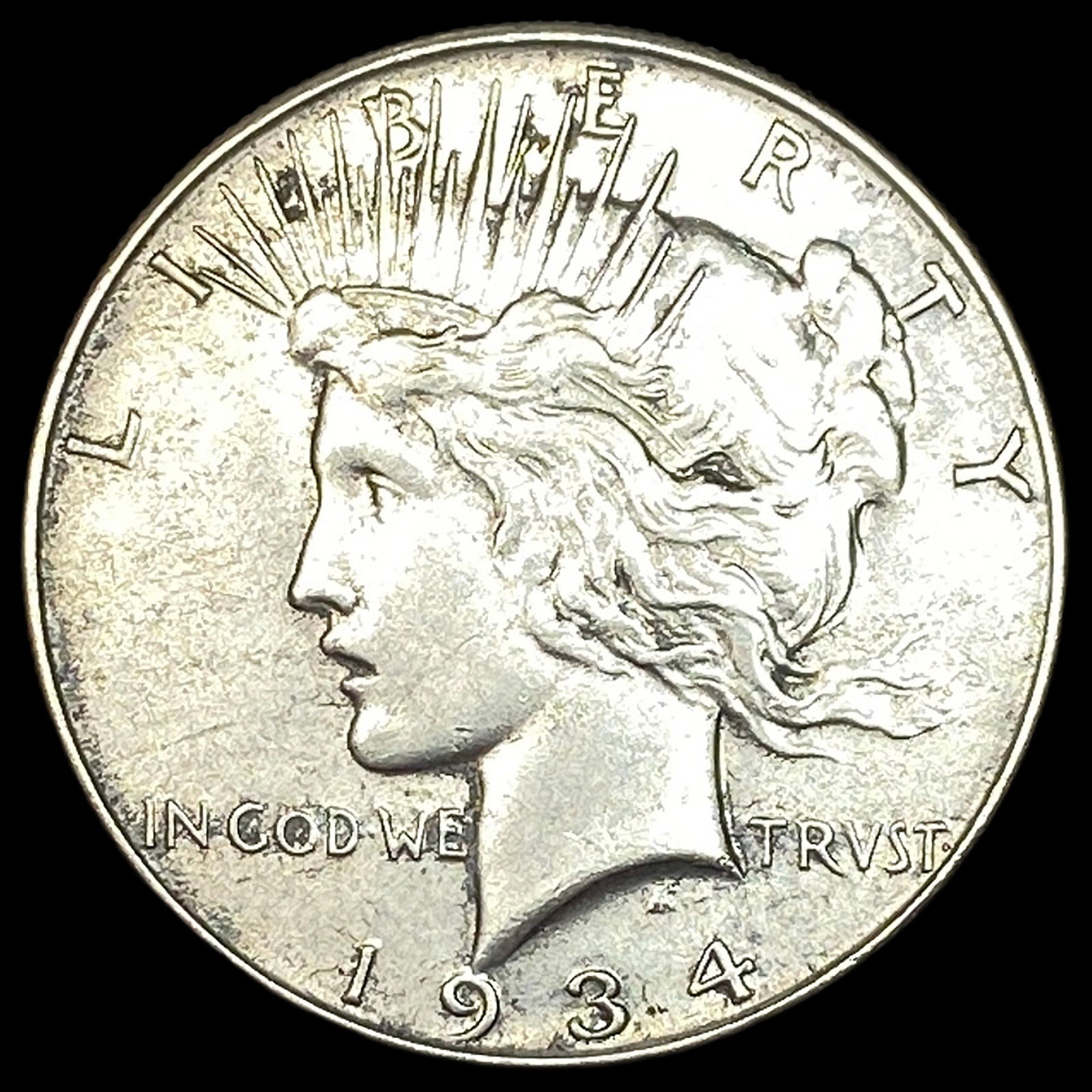 1934 Silver Peace Dollar CLOSELY UNCIRCULATED (1 of 2)