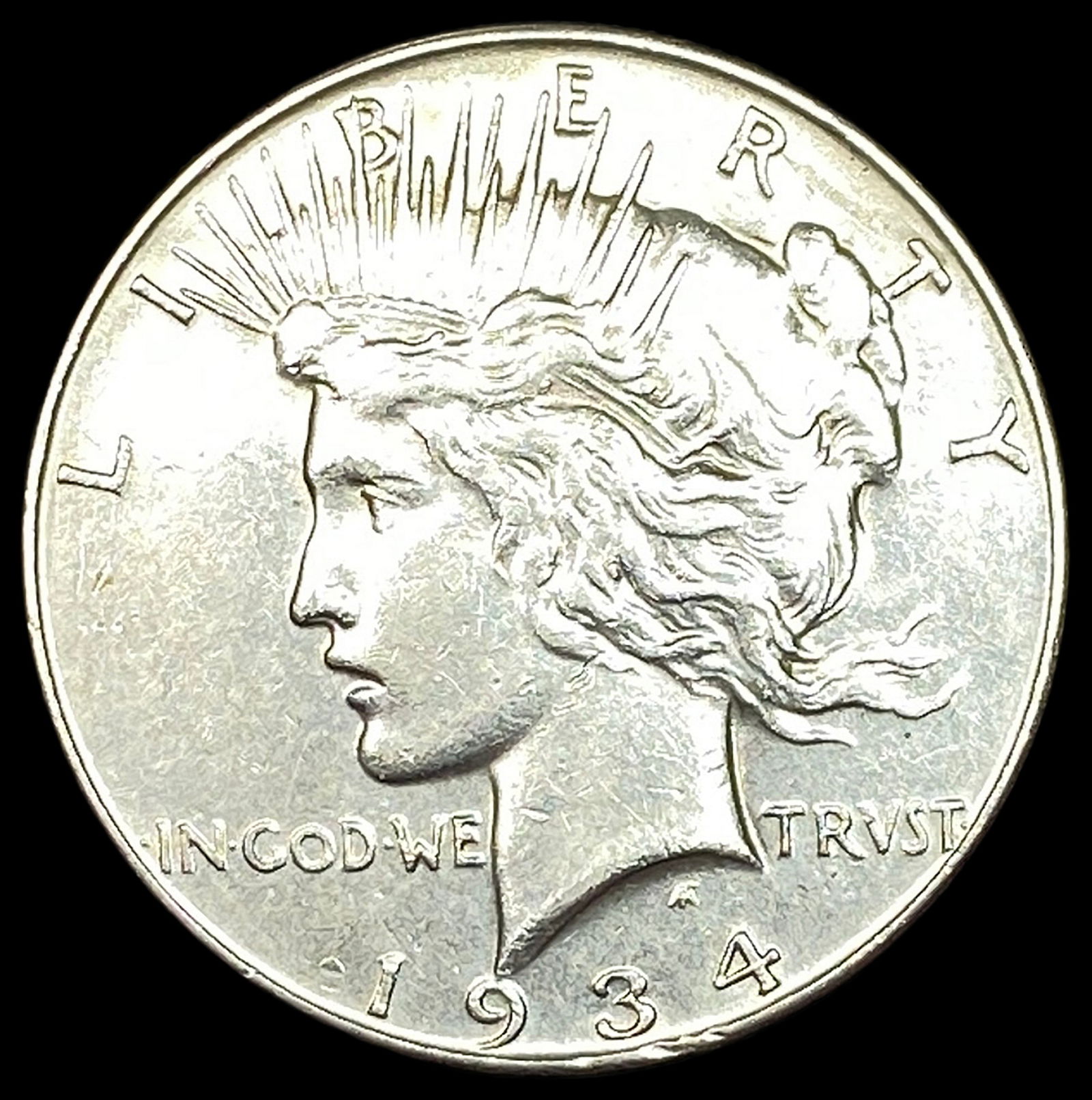 1934 Silver Peace Dollar CLOSELY UNCIRCULATED (1 of 2)