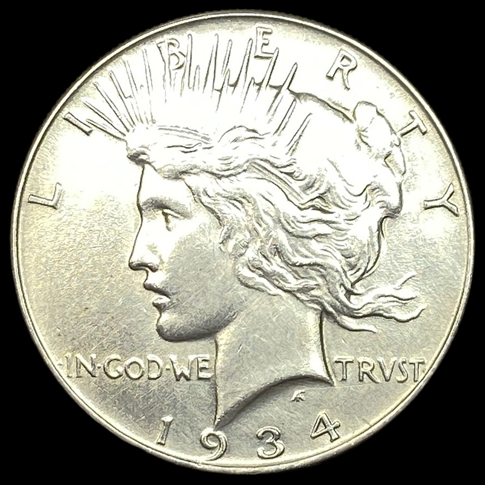 1934 Silver Peace Dollar CLOSELY UNCIRCULATED (1 of 2)
