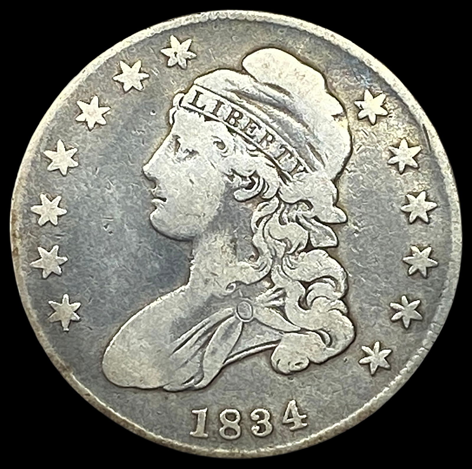 1834 Capped Bust Half Dollar NICELY CIRCULATED (1 of 2)