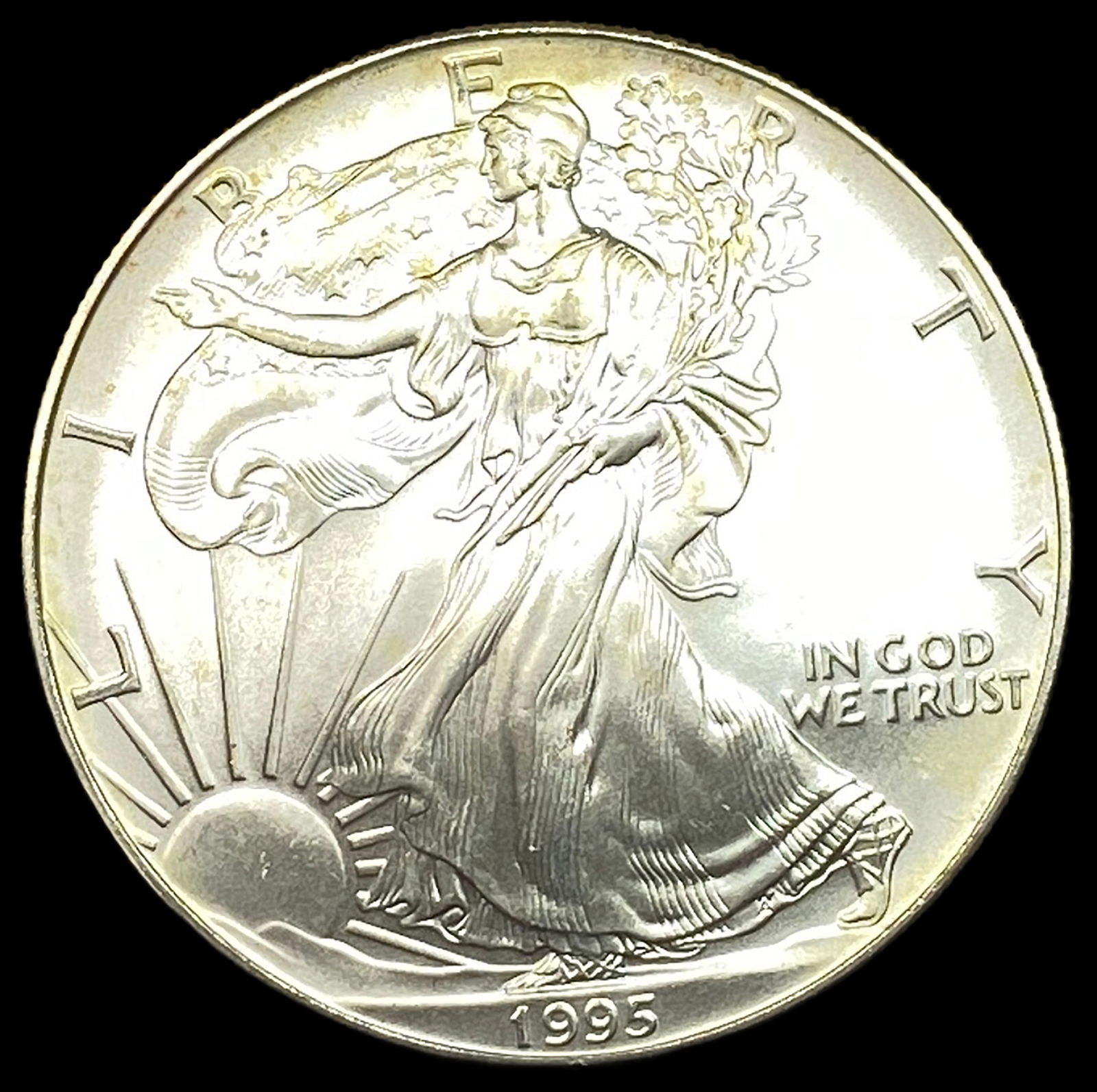 1995 1 oz Silver American Eagle $1 SUPERB GEM BU (1 of 2)