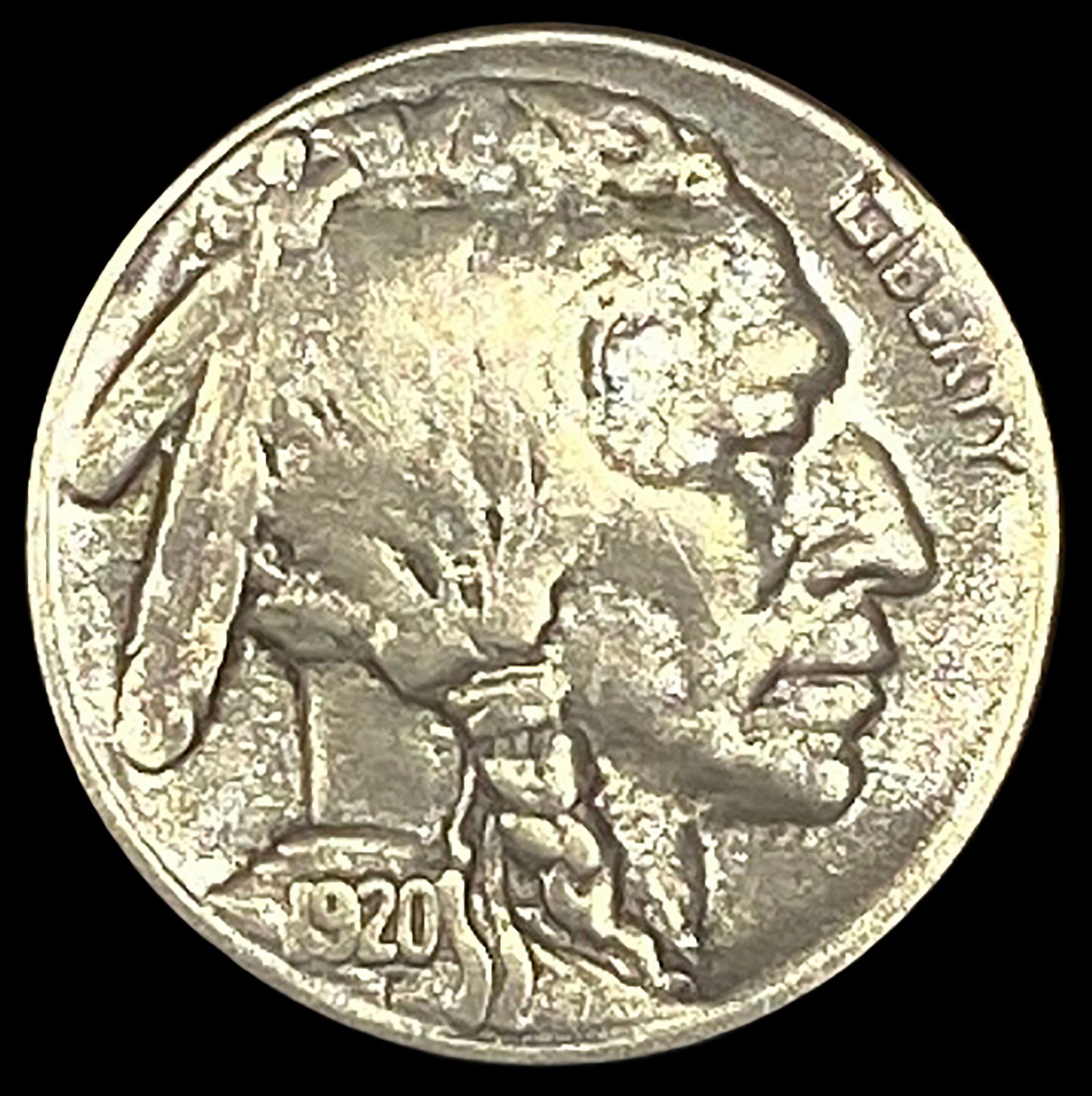 1920-S Buffalo Nickel NEARLY UNCIRCULATED (1 of 2)