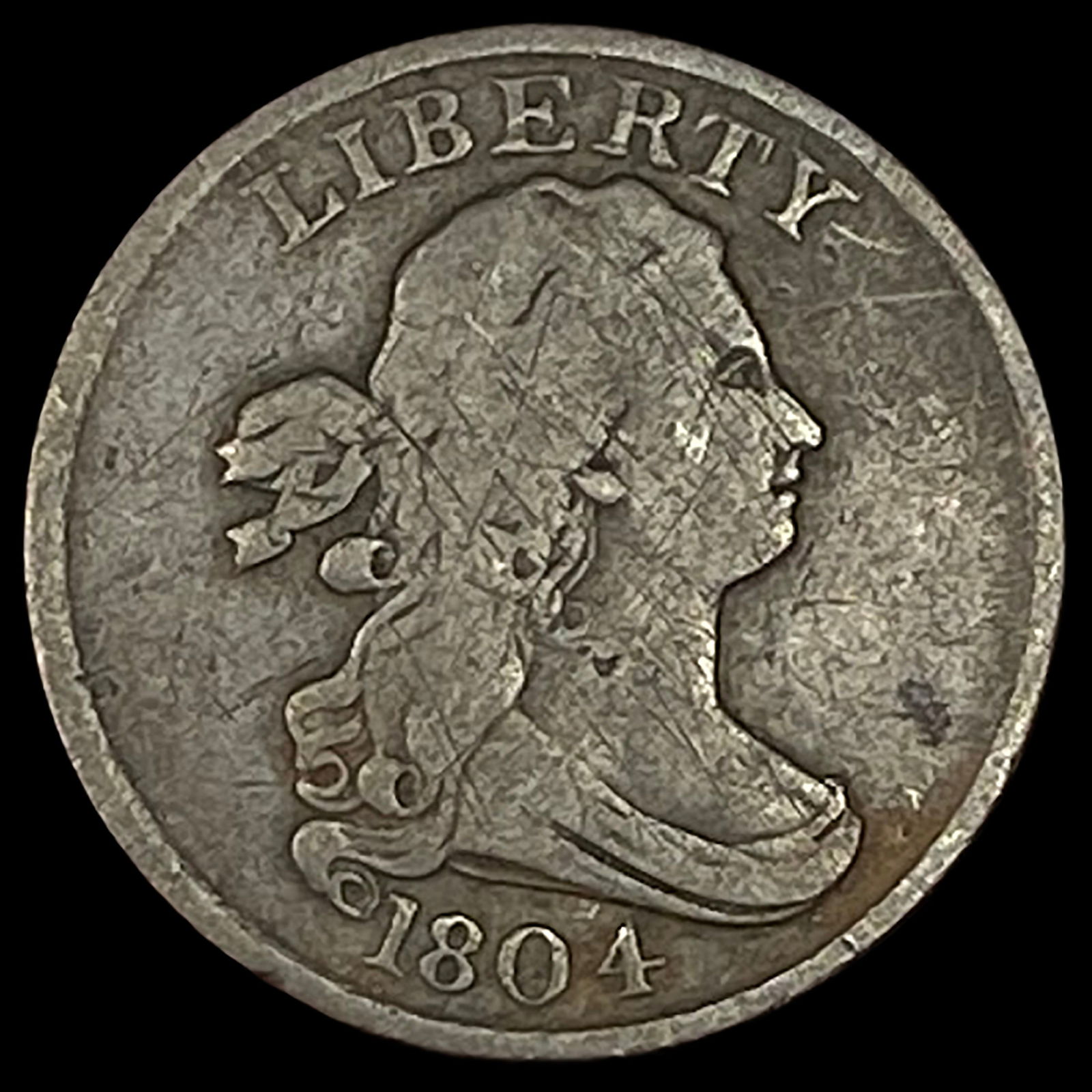 1804 Draped Bust Half Cent NICELY CIRCULATED (1 of 2)