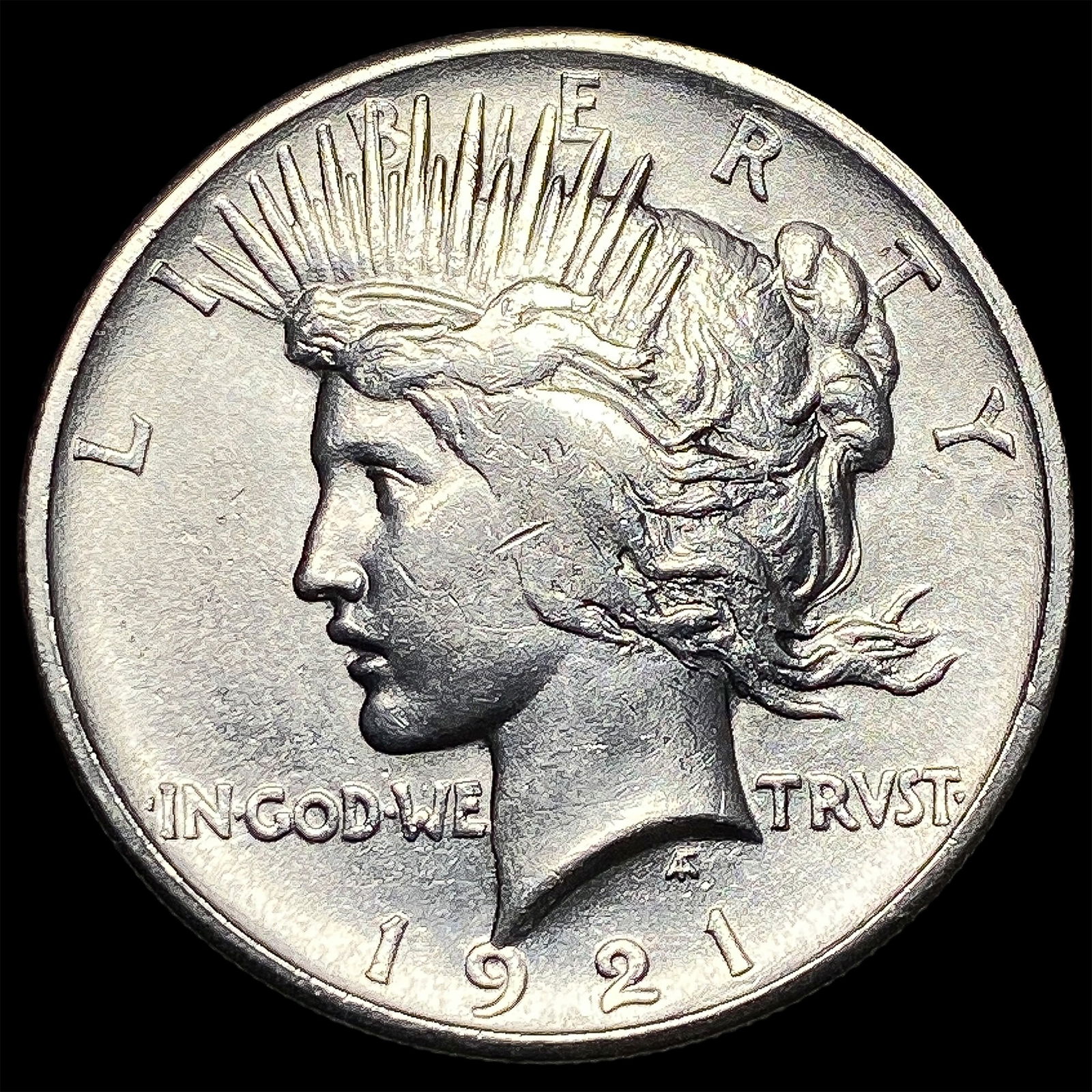 1921 Silver Peace Dollar CLOSELY UNCIRCULATED (1 of 2)
