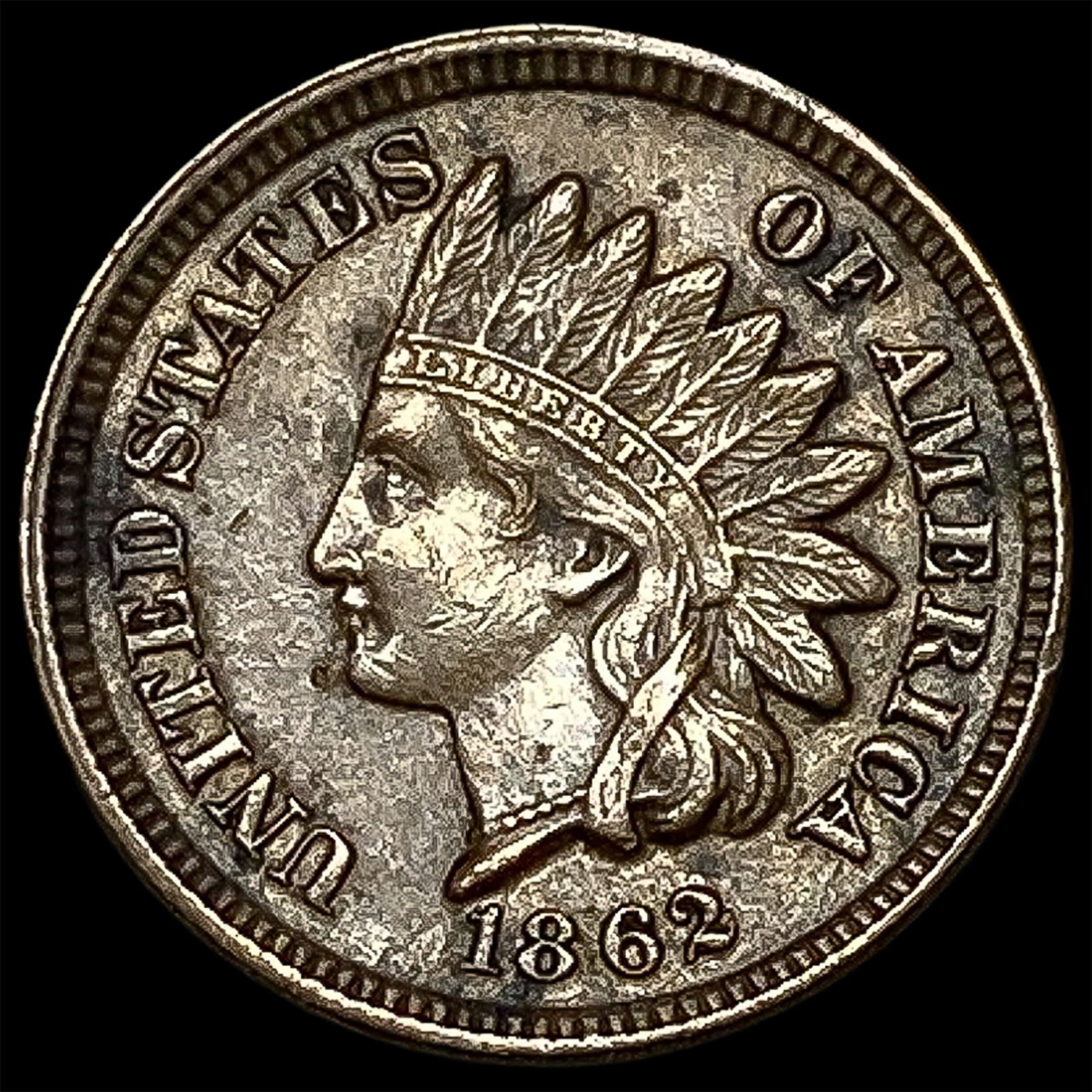 1862 Indian Head Cent CLOSELY UNCIRCULATED (1 of 2)