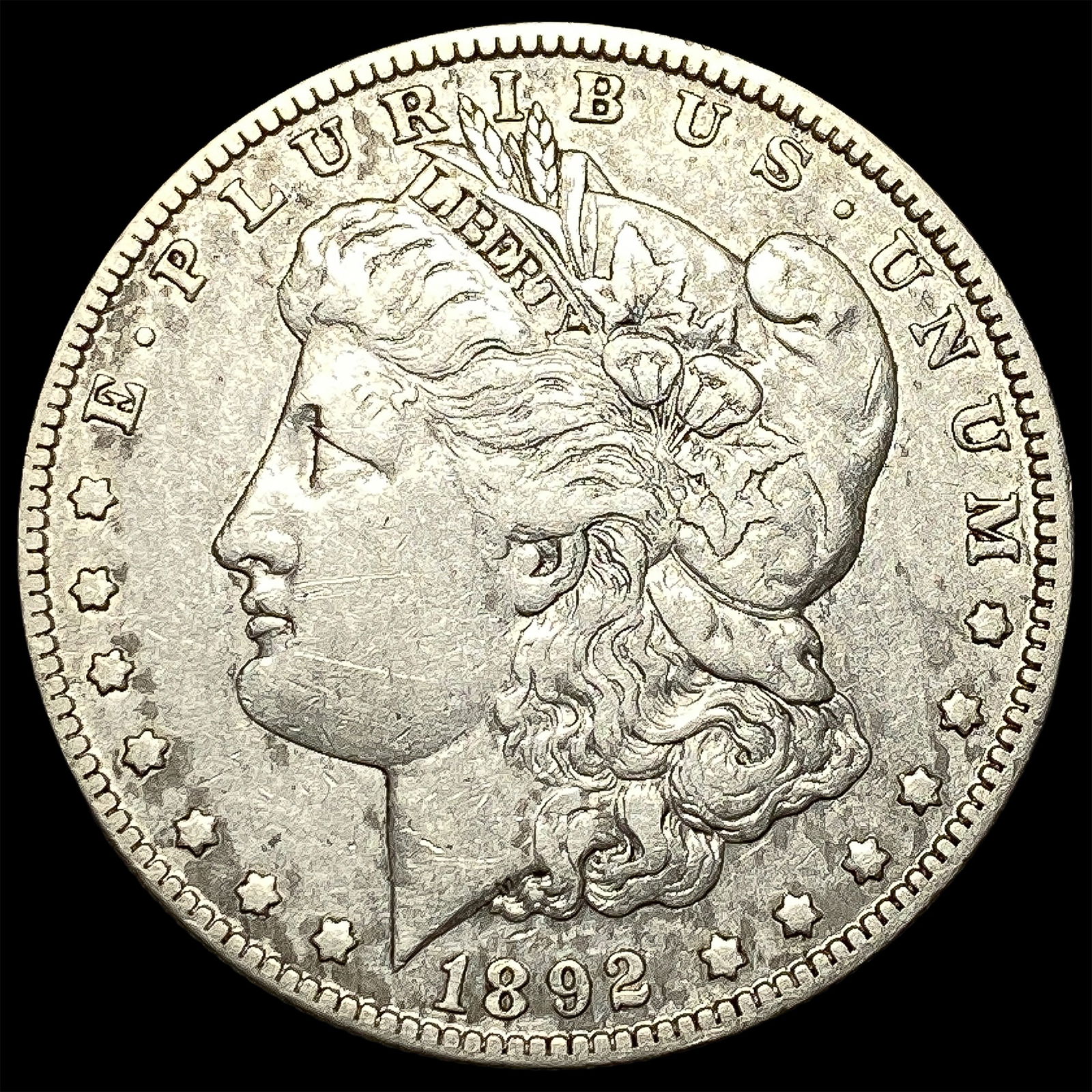 1892-O Silver Morgan Dollar ABOUT UNCIRCULATED (1 of 2)