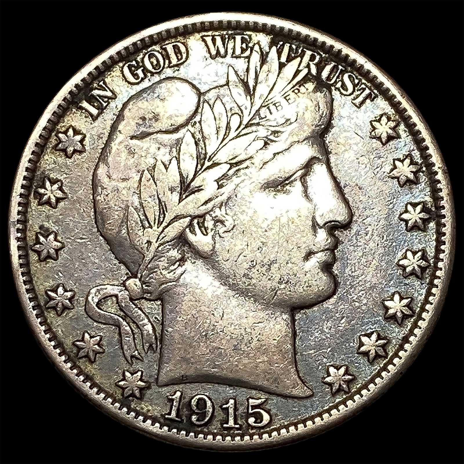 1915-D Silver Barber Half Dollar LIGHTLY CIRCULATED (1 of 2)