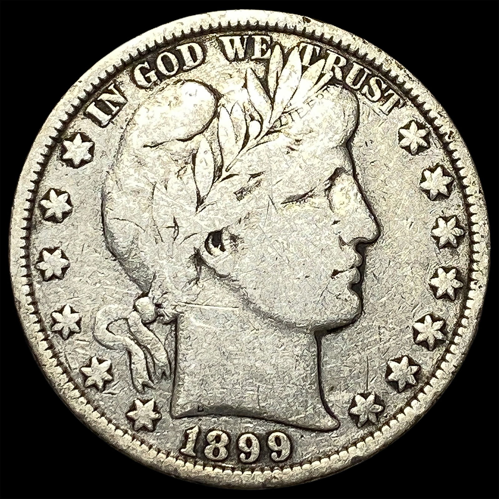 1899 Silver Barber Half Dollar NICELY CIRCULATED (1 of 2)