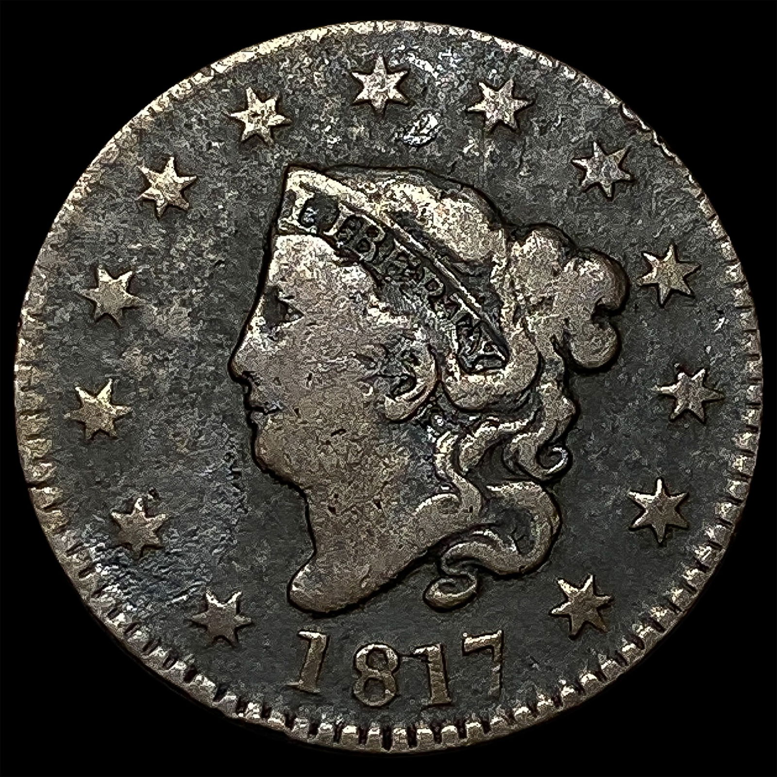 1817 Coronet Head Large Cent HIGH GRADE (1 of 2)