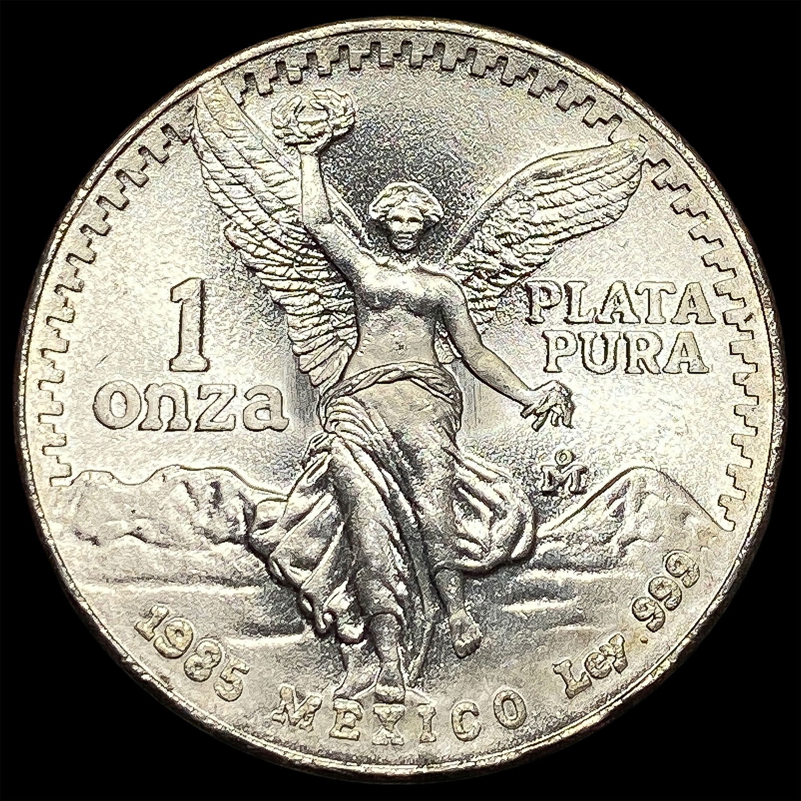 1985 Mexico 1 Onza Silver Libertad GEM BU (1 of 2)