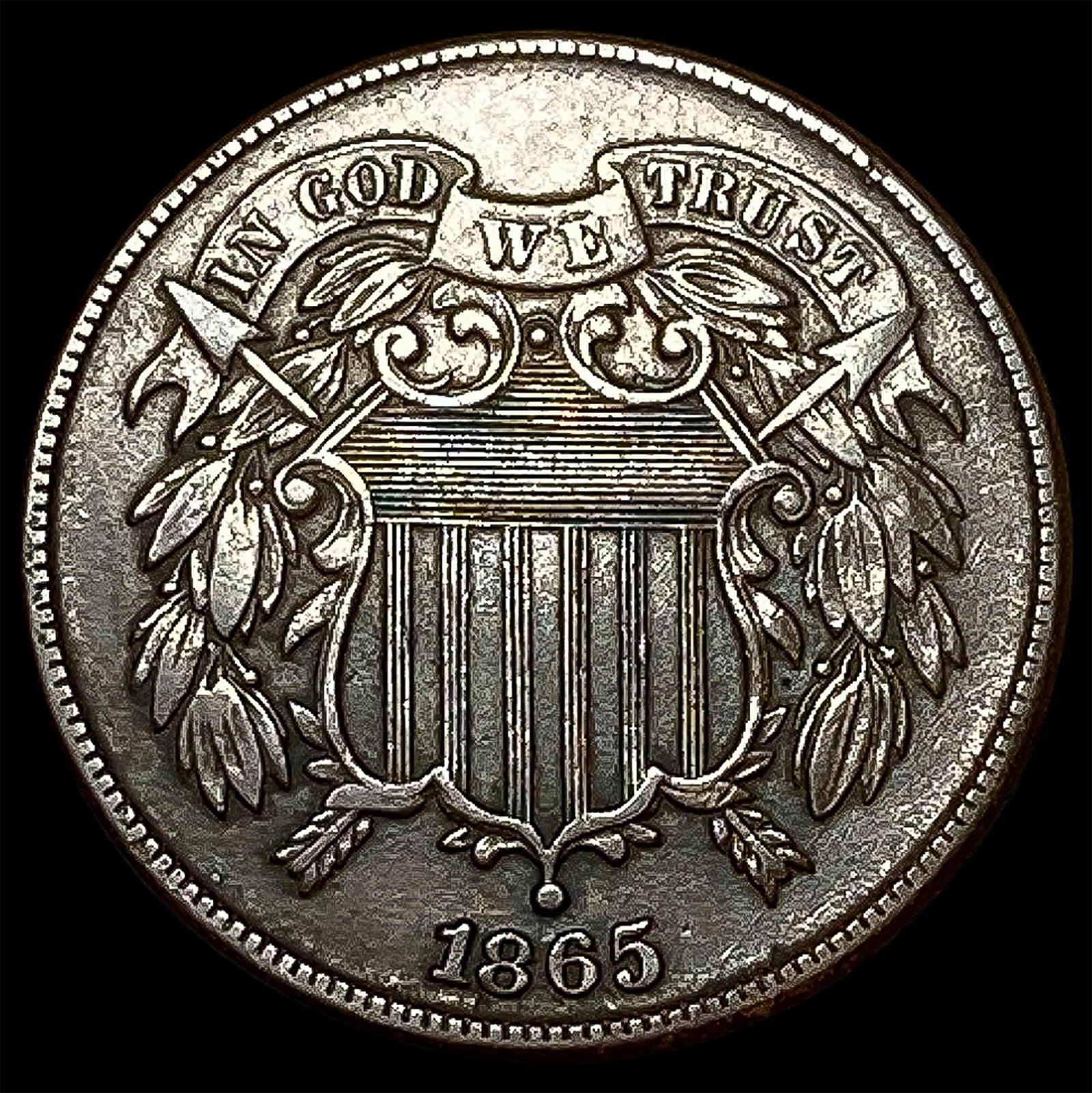 1865 Copper 2 Cents NEARLY UNCIRCULATED (1 of 2)