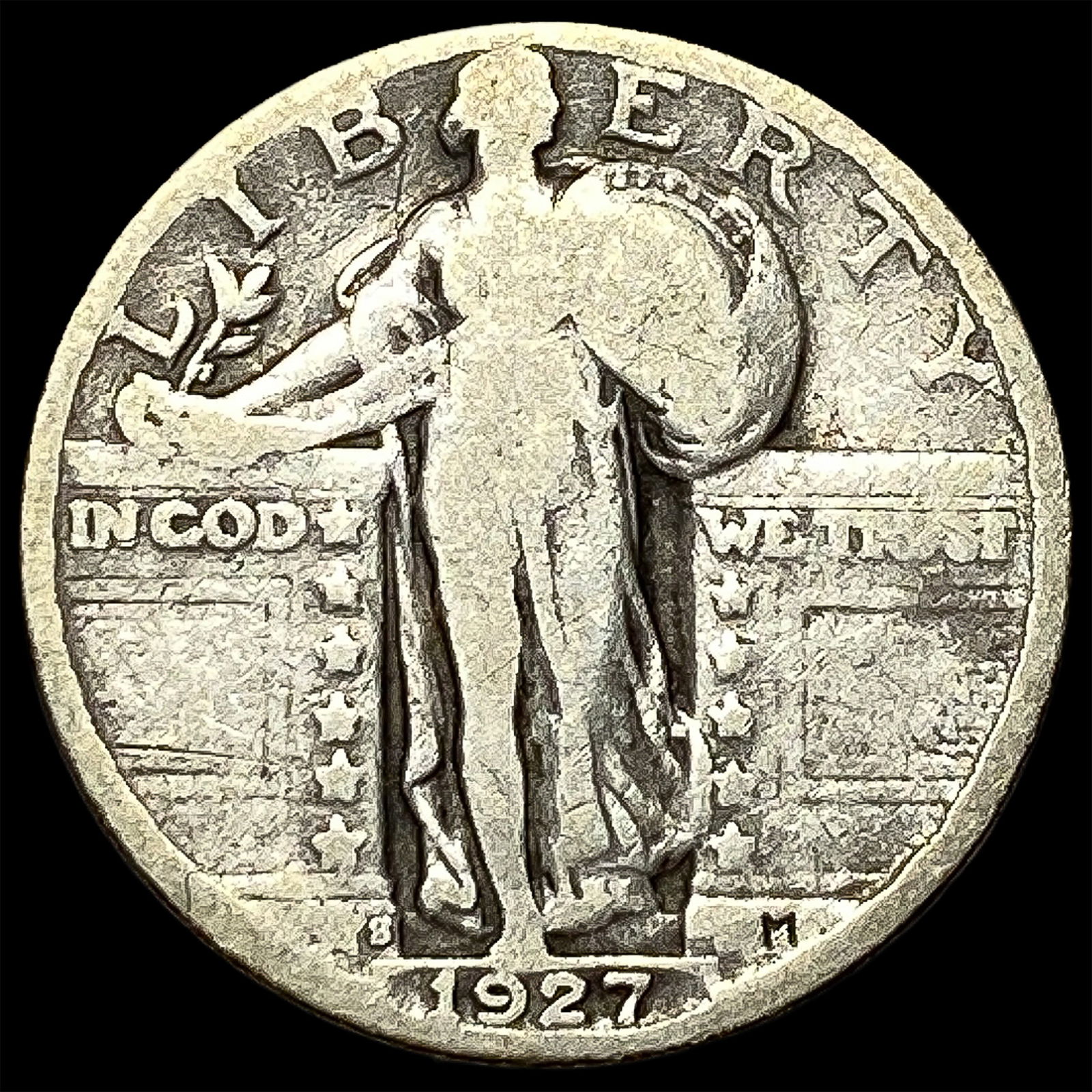 1927 Standing Liberty Silver Quarter NICELY CIRCULATED (1 of 2)
