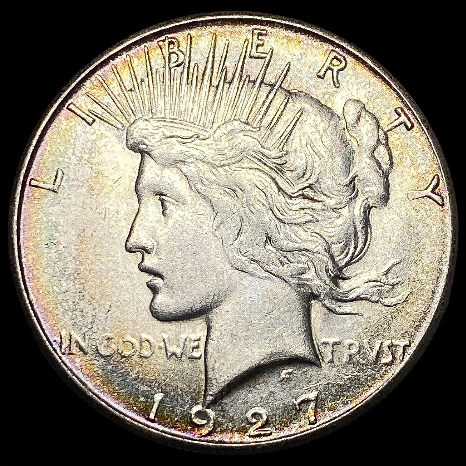 1927-S Silver Peace Dollar CHOICE AU (1 of 2)