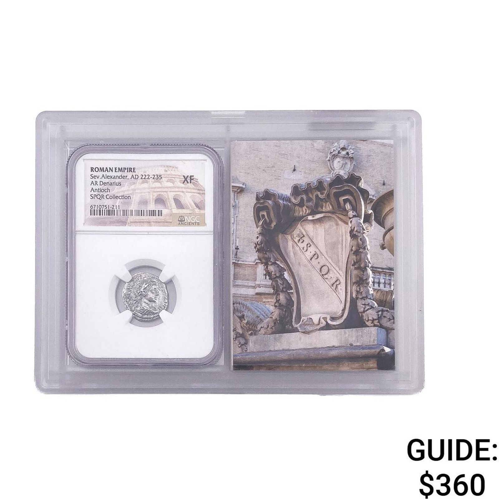 Roman Sev.Alexander, AD 222-235 Silver Denarius XF: Roman Sev.Alexander, AD 222-235 Silver Denarius XF