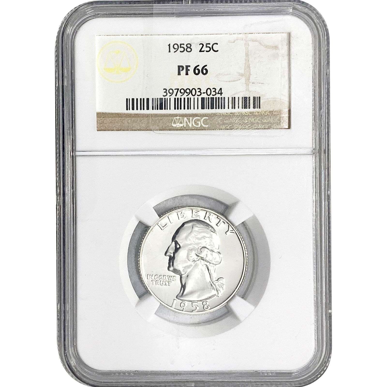 1958 Washington Silver Quarter NGC PF66 (1 of 2)