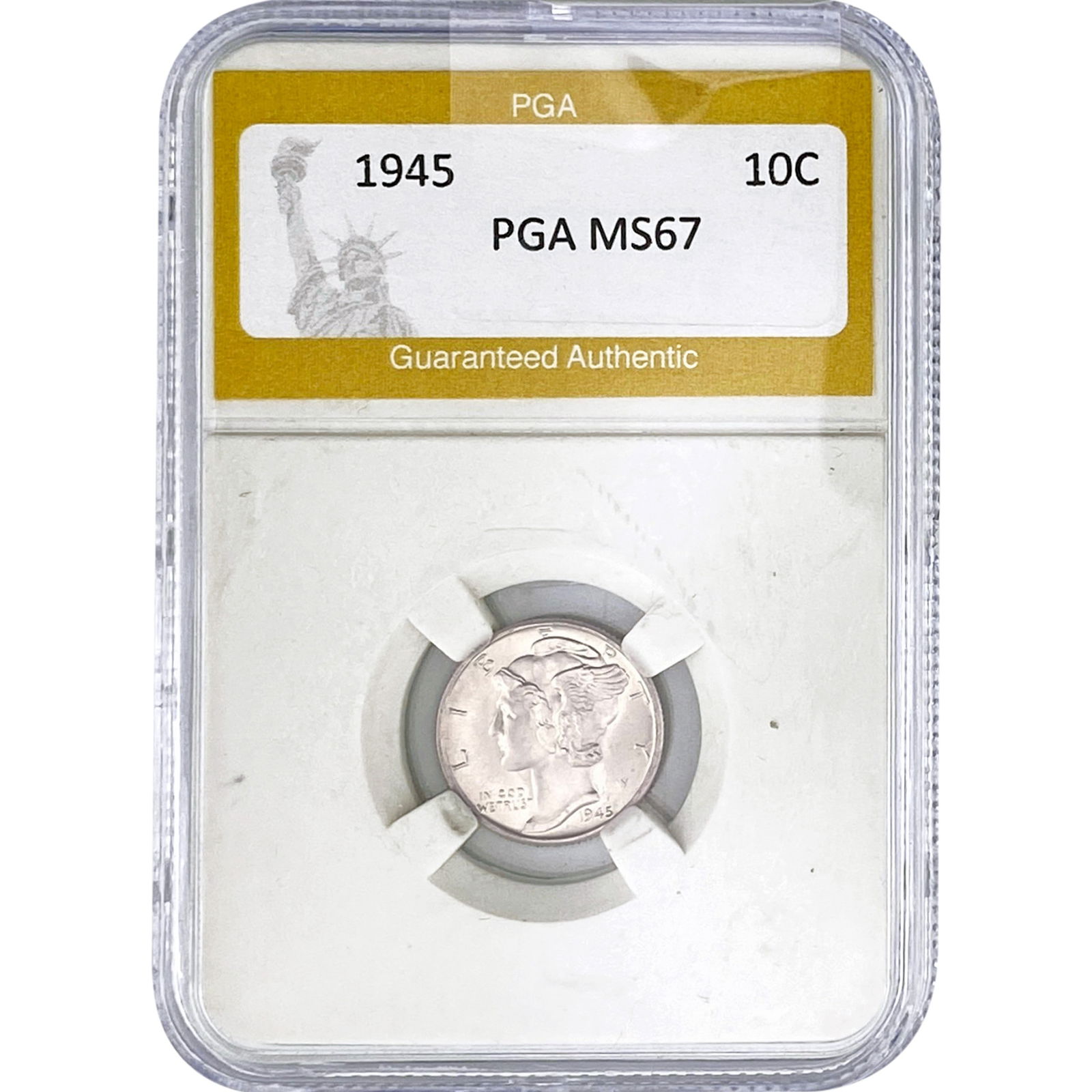 1945 Mercury Silver Dime PGA MS67: 1945 Mercury Silver Dime PGA MS67