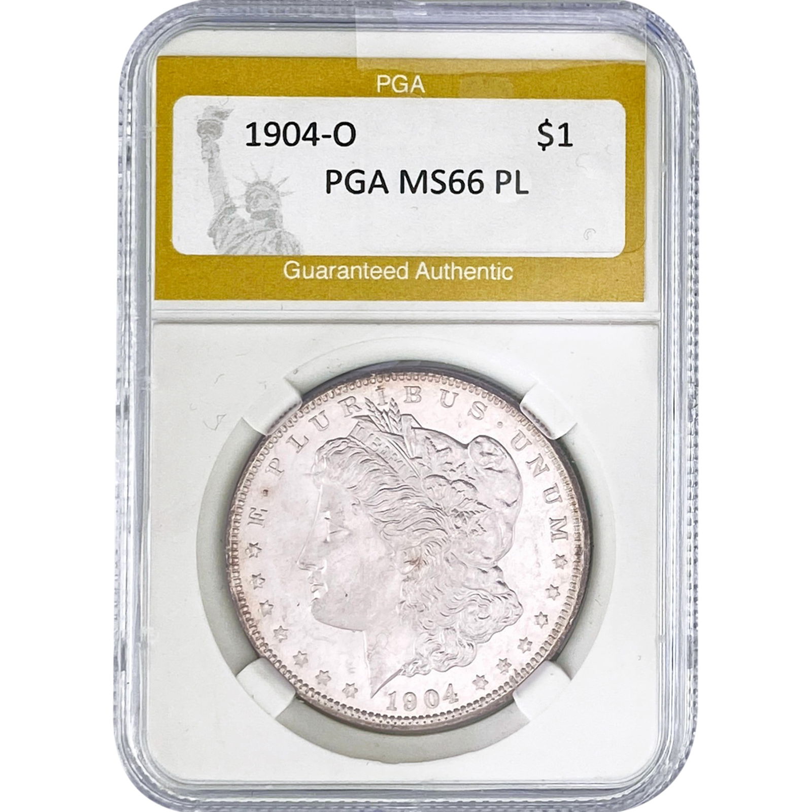 1904-O Morgan Silver Dollar PGA MS66 PL: 1904-O Morgan Silver Dollar PGA MS66 PL