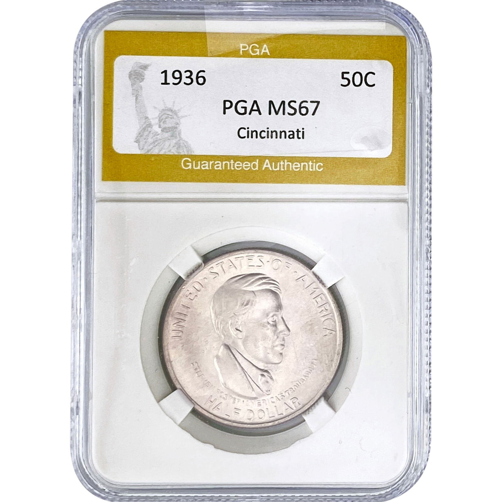 1936 Cincinatti Half Dollar PGA MS67 (1 of 2)