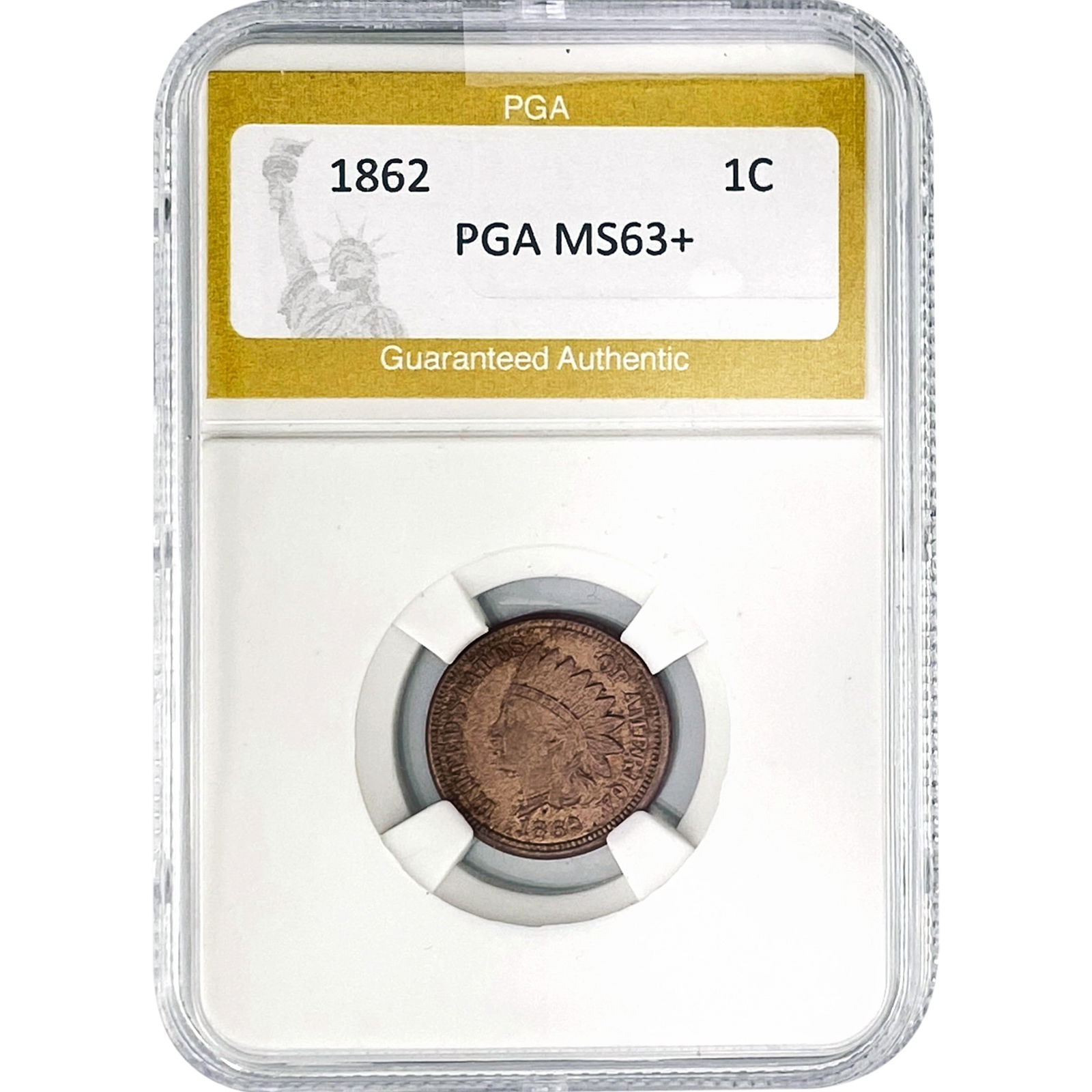 1862 Indian Head Cent PGA MS63+ (1 of 2)