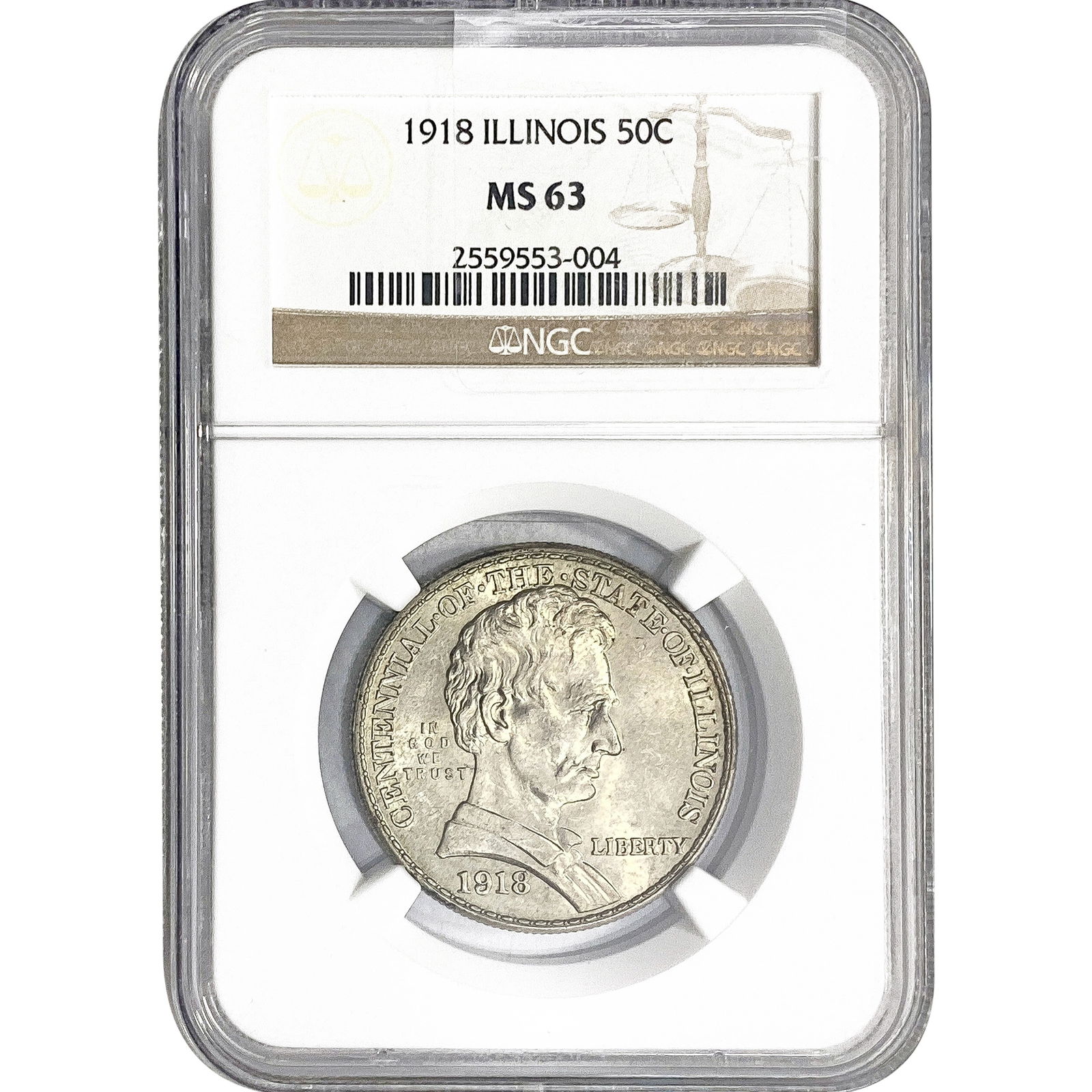 1918 Illinois Half Dollar NGC MS63 (1 of 2)