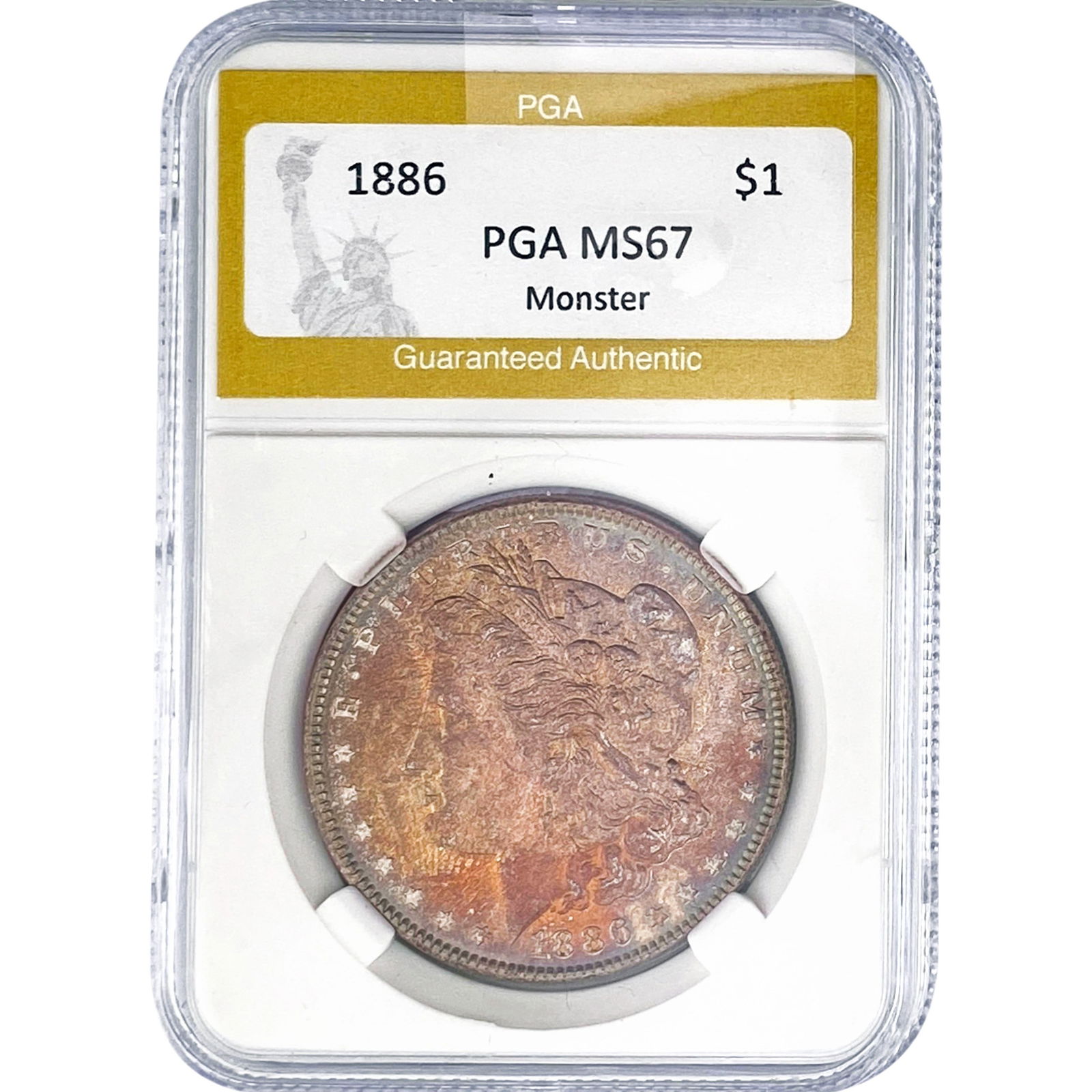 1886 Morgan Silver Dollar PGA MS67 Monster: 1886 Morgan Silver Dollar PGA MS67 Monster