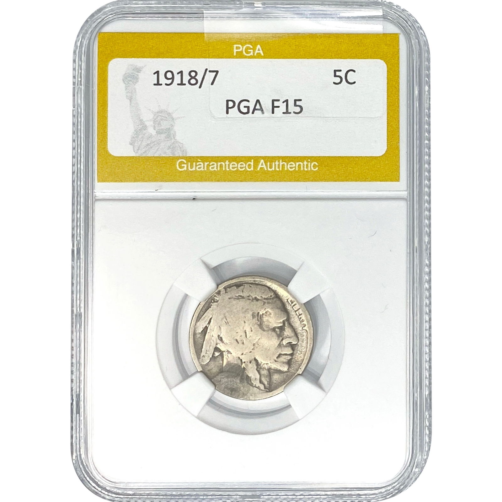 1918/7 Buffalo Nickel PGA F15 (1 of 2)