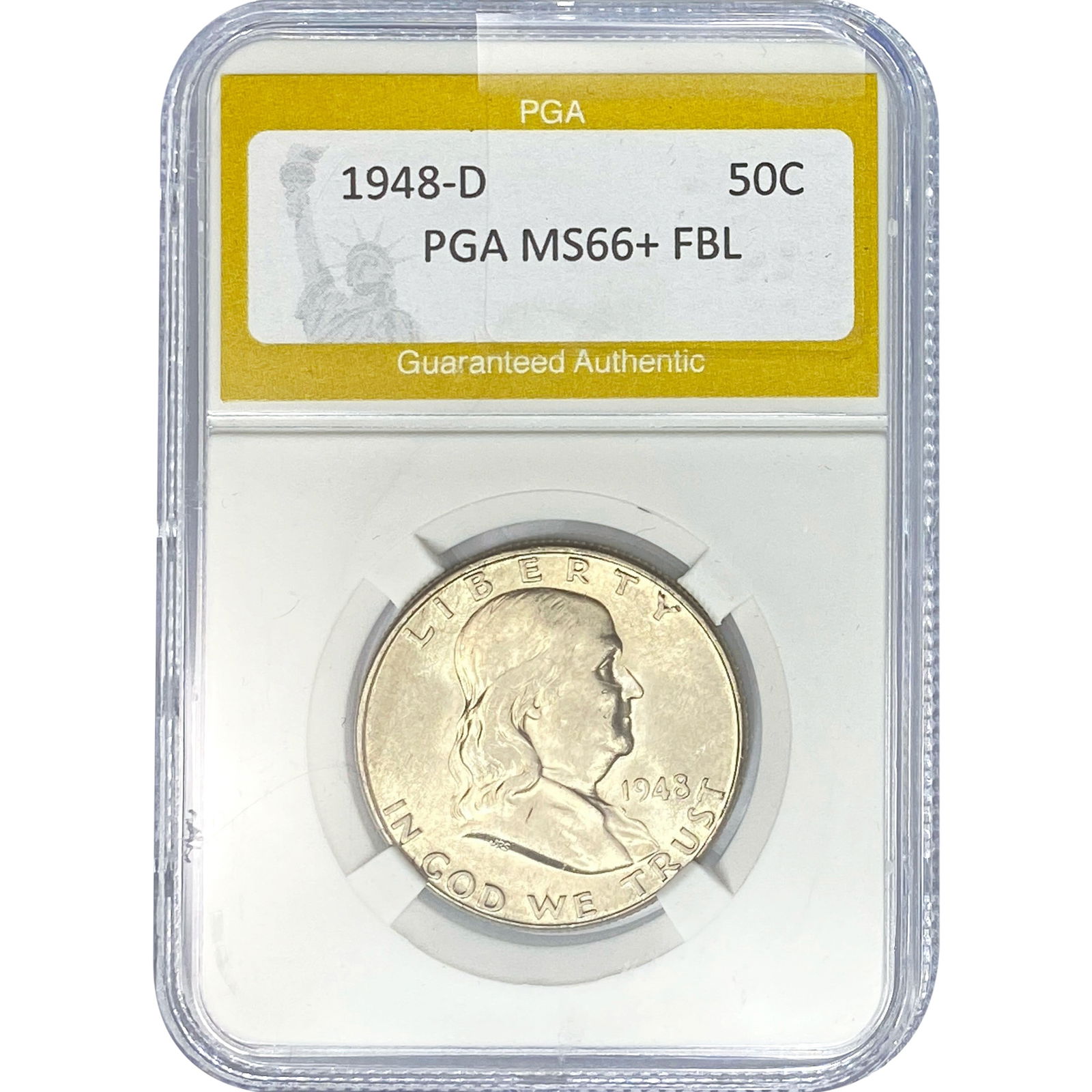1948-D Franklin Half Dollar PGA MS66+ FBL (1 of 2)