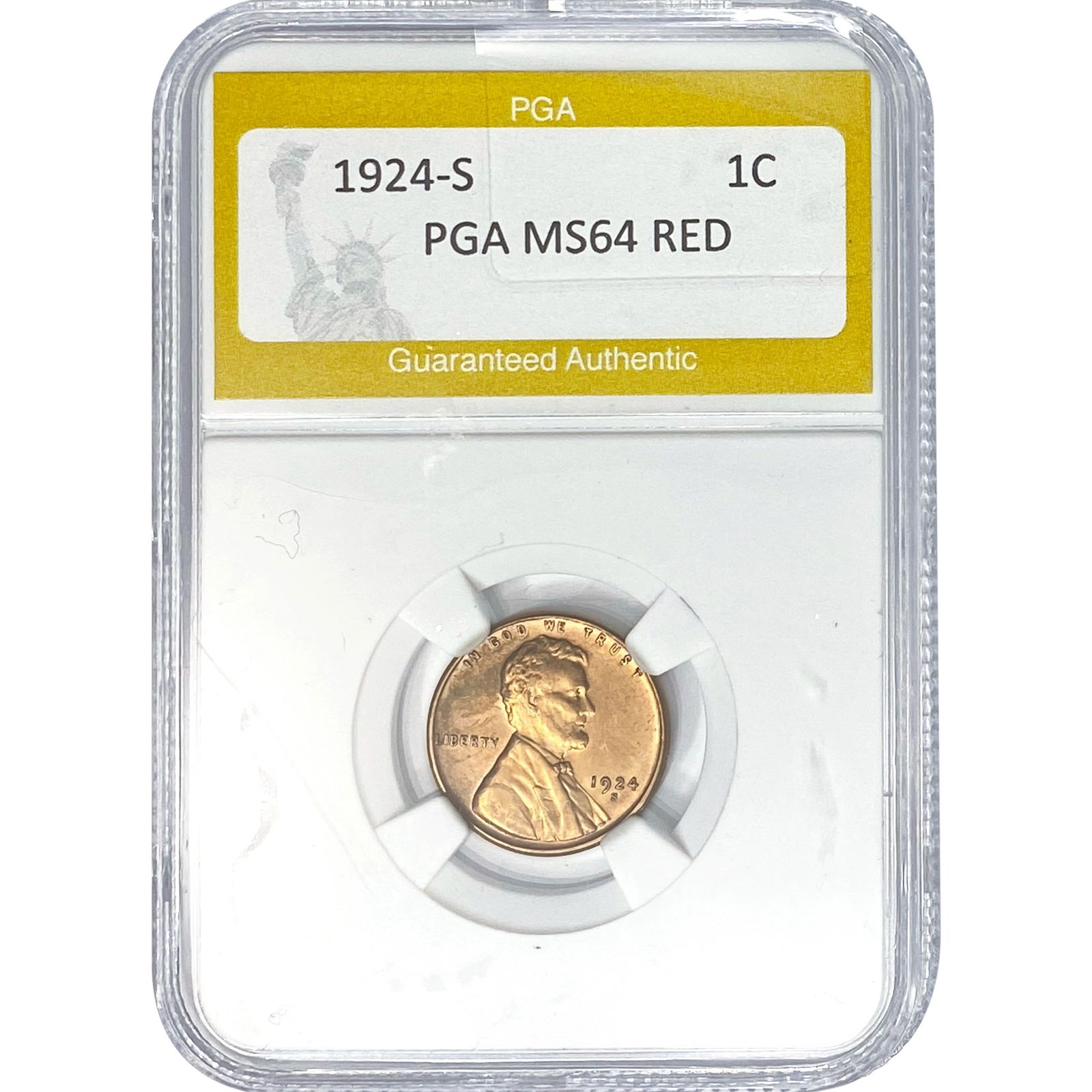 1924-S Wheat Cent PGA MS64 RED (1 of 2)
