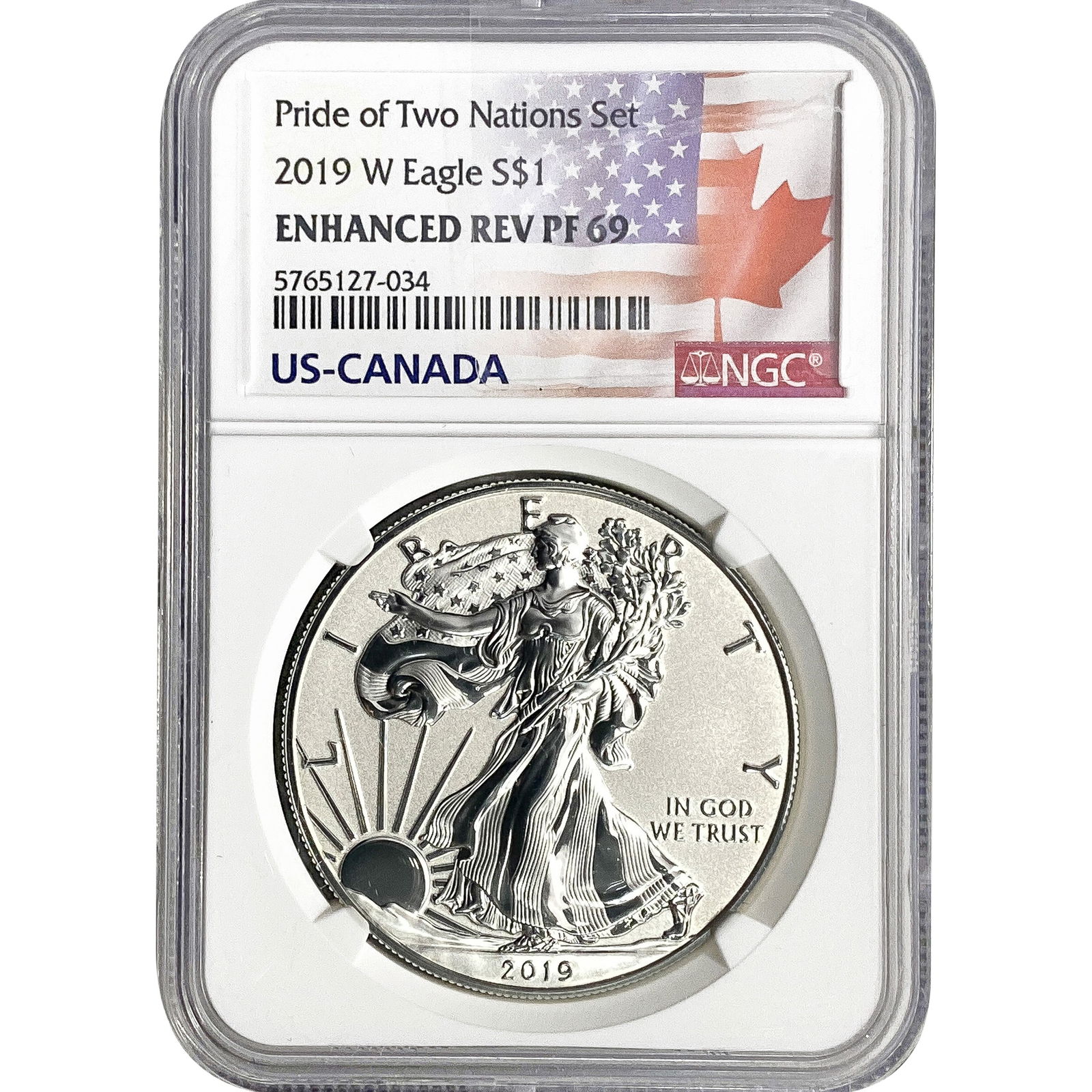 2019-W Silver Eagle NGC PF69 Enhanced Rev (1 of 2)