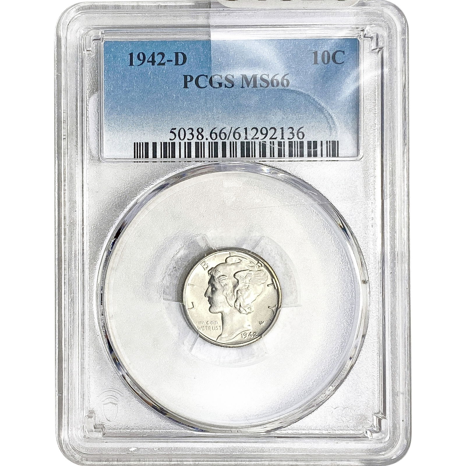 1942-D Mercury Silver Dime PCGS MS66 (1 of 2)