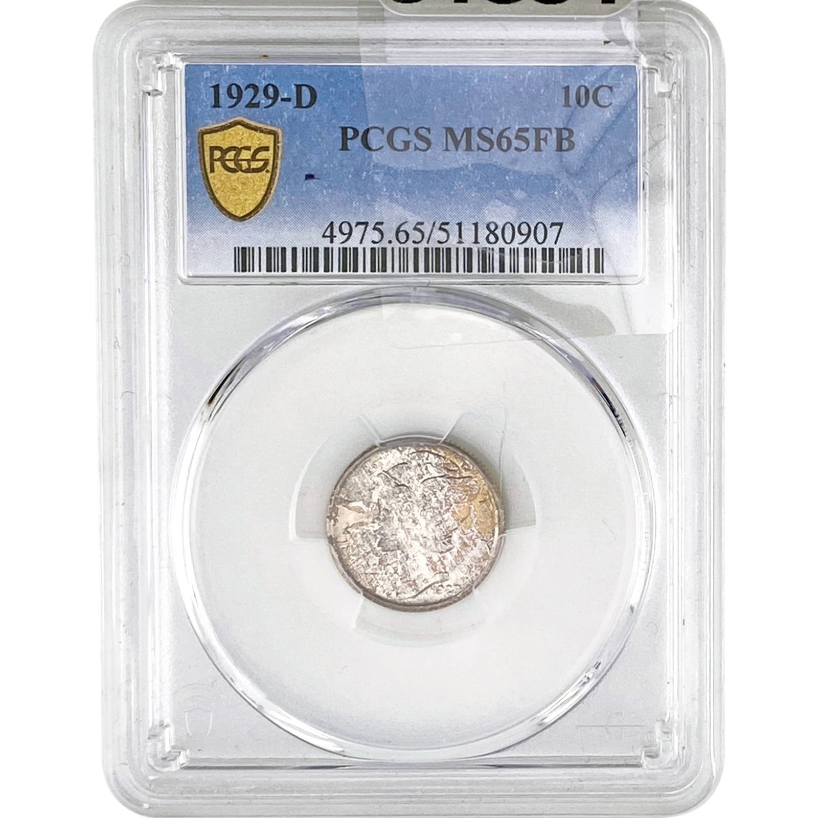 1929-D Mercury Silver Dime PCGS MS65 FSB (1 of 2)