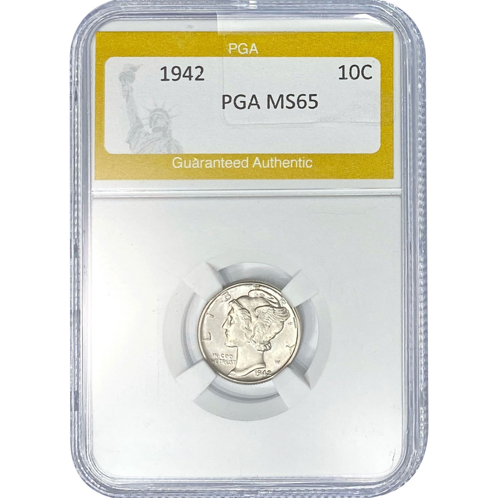 1942 Mercury Silver Dime PGA MS65: 1942 Mercury Silver Dime PGA MS65