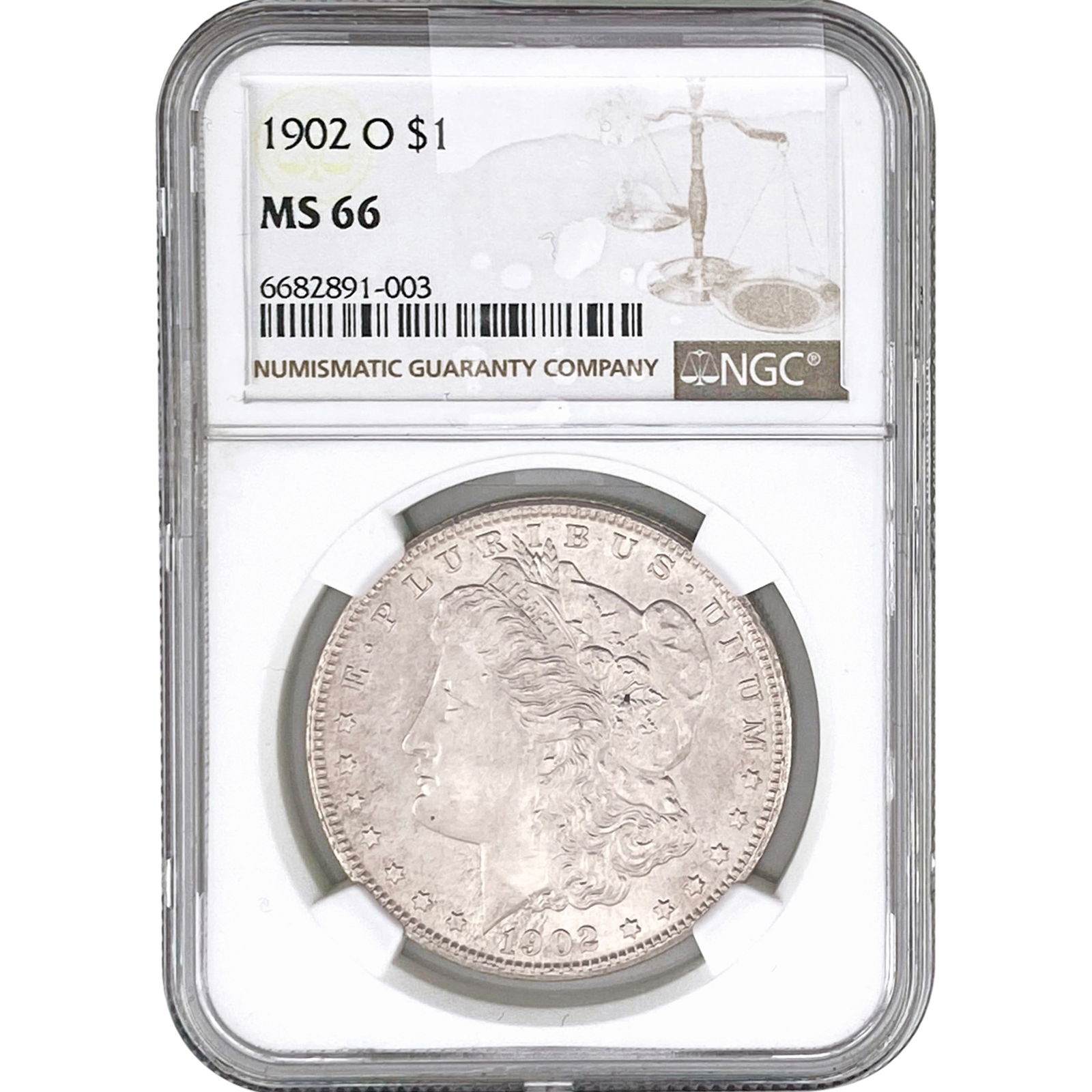 1902-O Morgan Silver Dollar NGC MS66 (1 of 2)