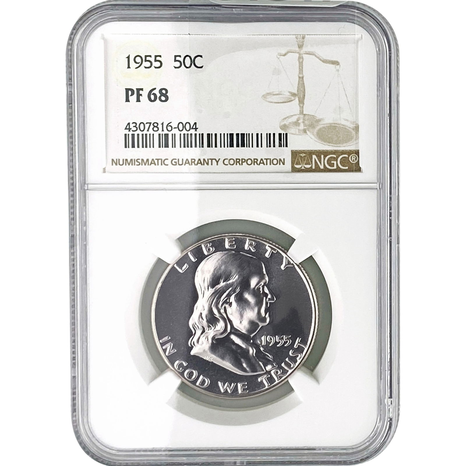 1955 Franklin Half Dollar NGC PF68 (1 of 2)