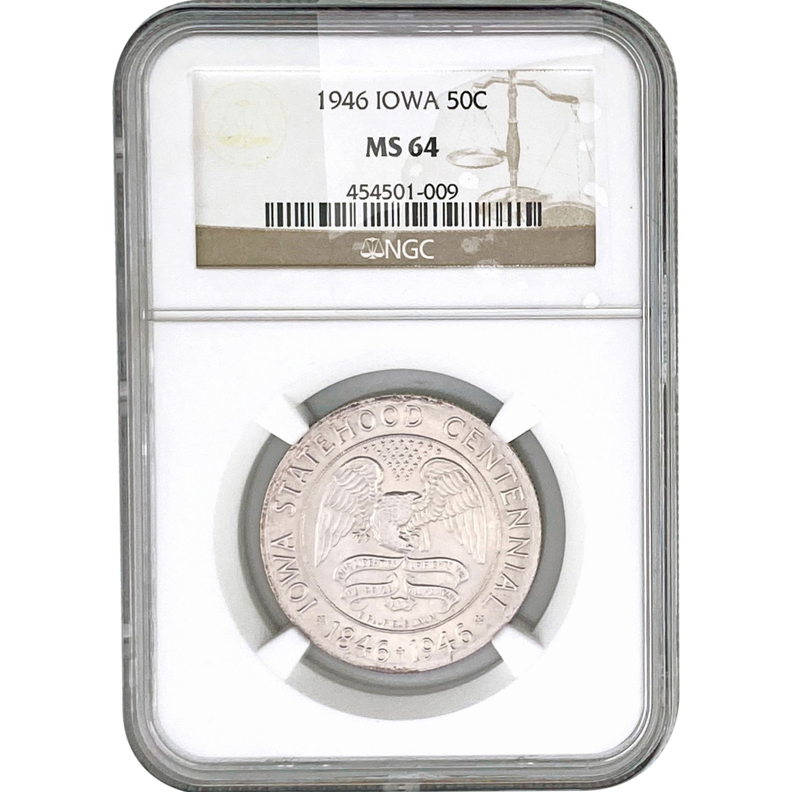 1946 Iowa Half Dollar NGC MS64 (1 of 2)