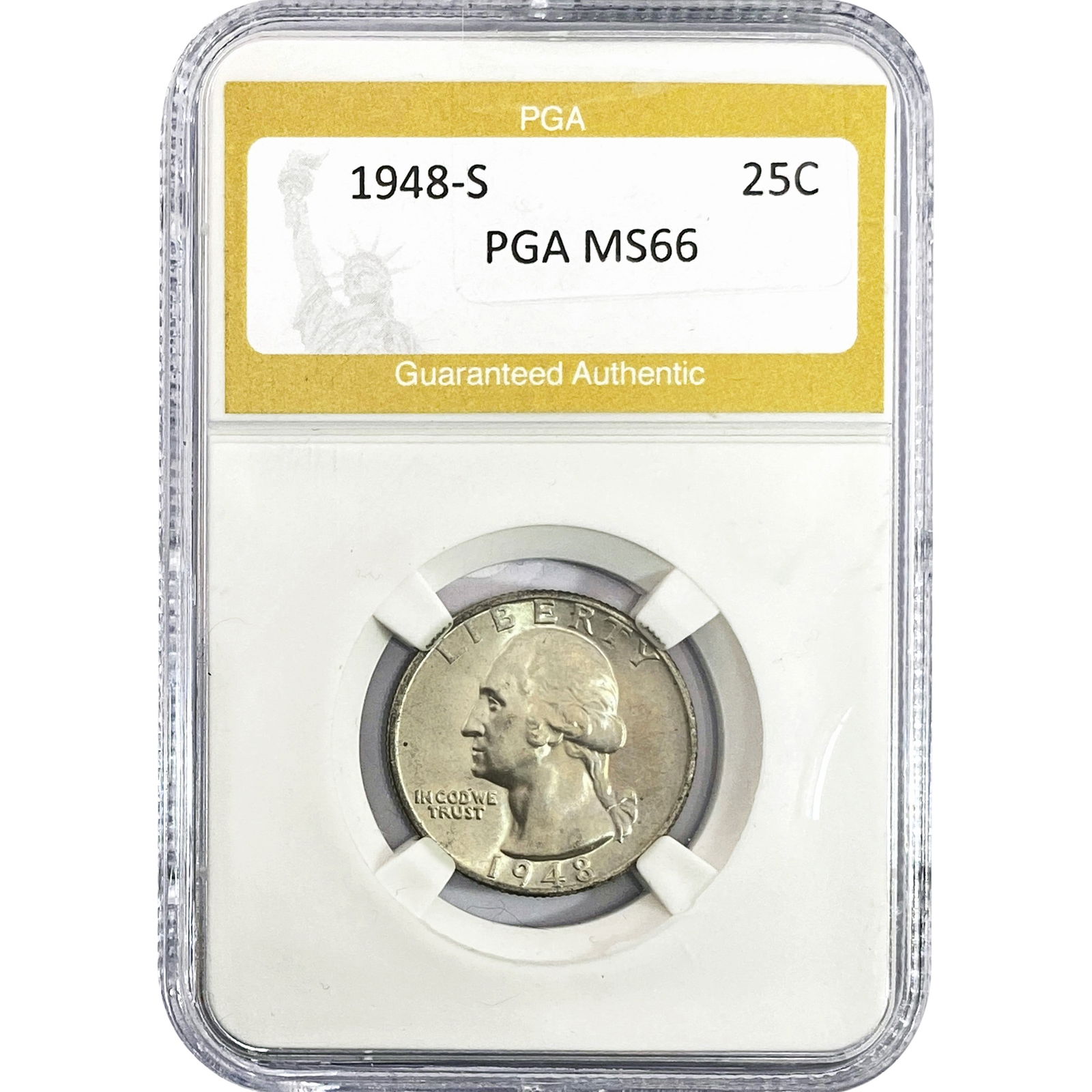 1948-S Washington Silver Quarter PGA MS66 (1 of 2)