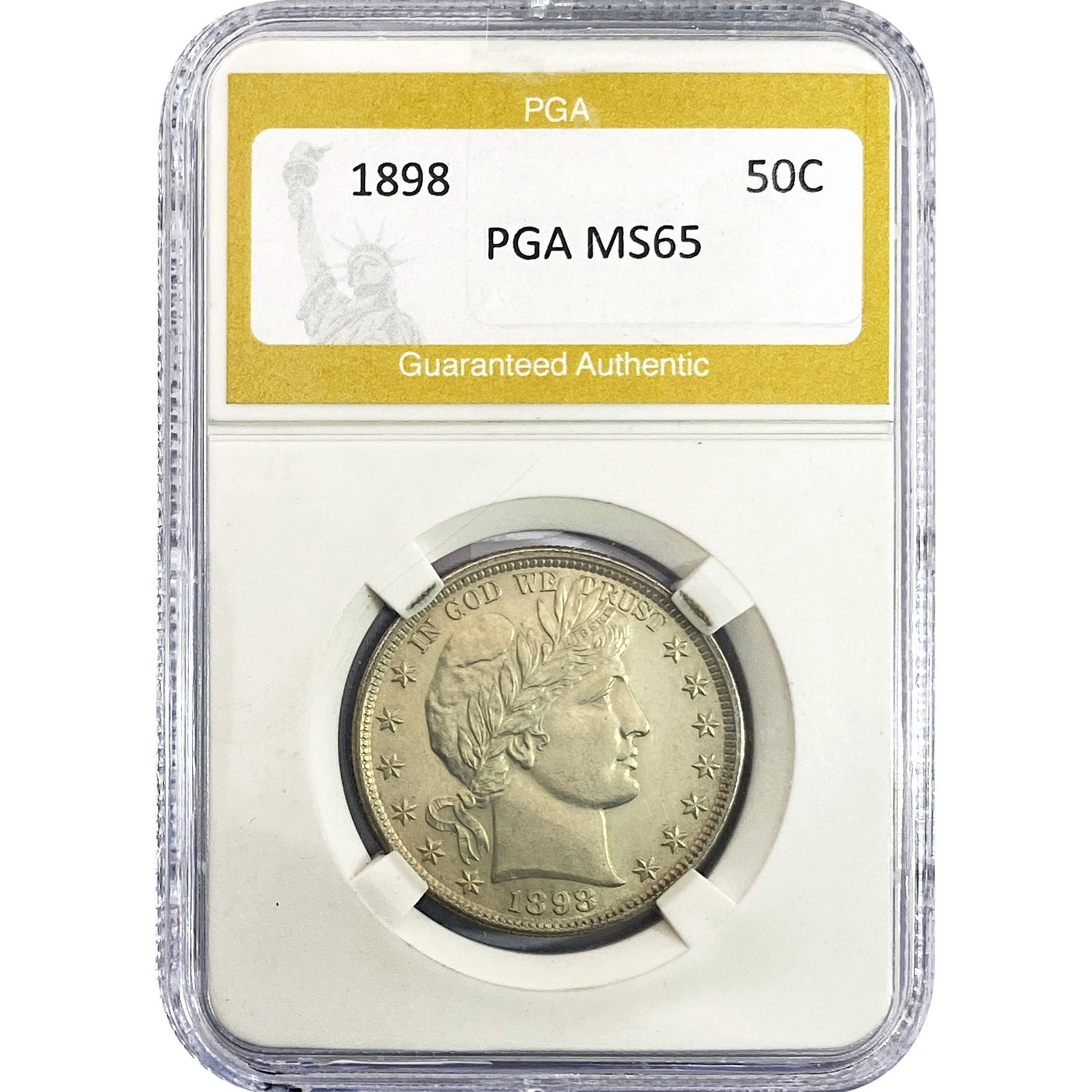 1898 Barber Half Dollar PGA MS65 (1 of 2)