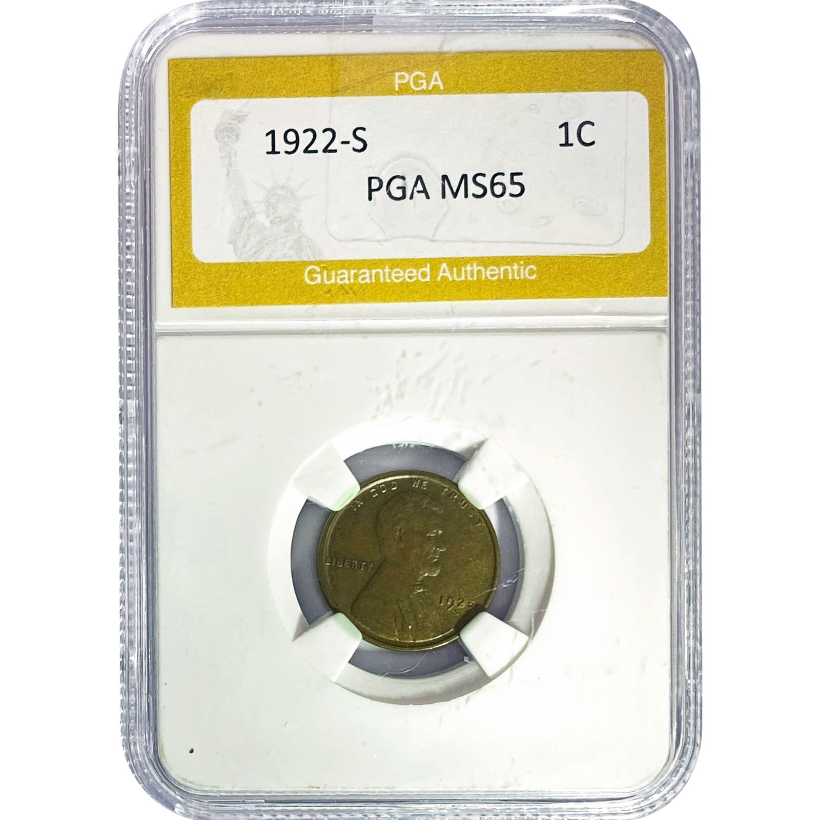 1922-S Wheat Cent PGA MS65 (1 of 2)