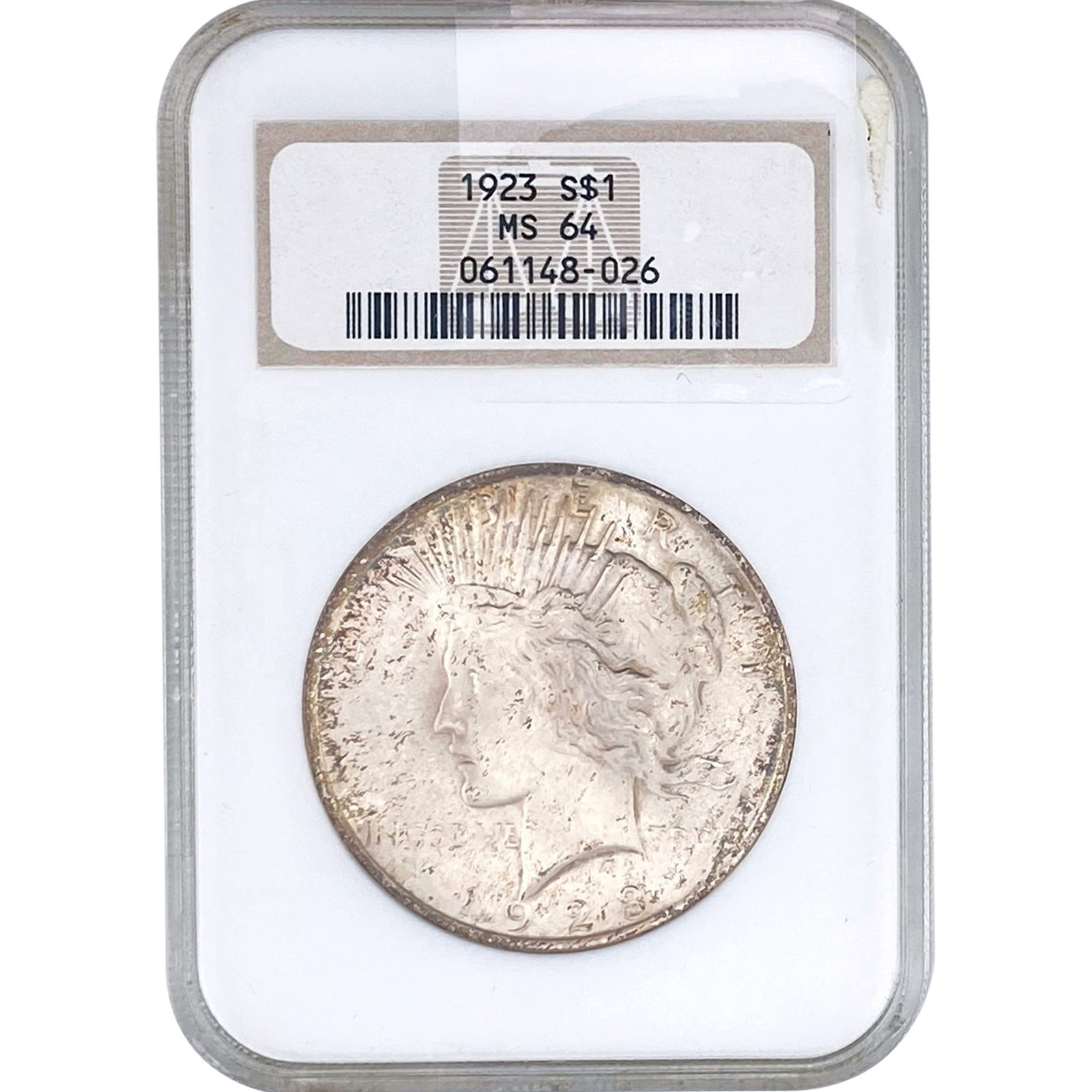 1923 Silver Peace Dollar NGC MS64 (1 of 2)