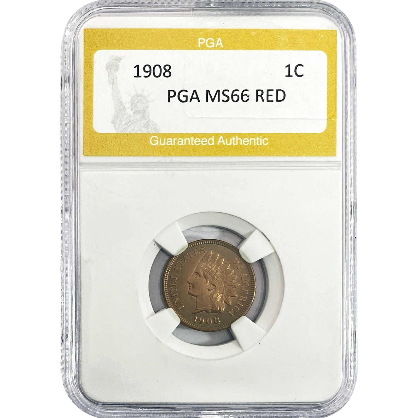 1908 Indian Head Cent PGA MS66 RED (1 of 2)