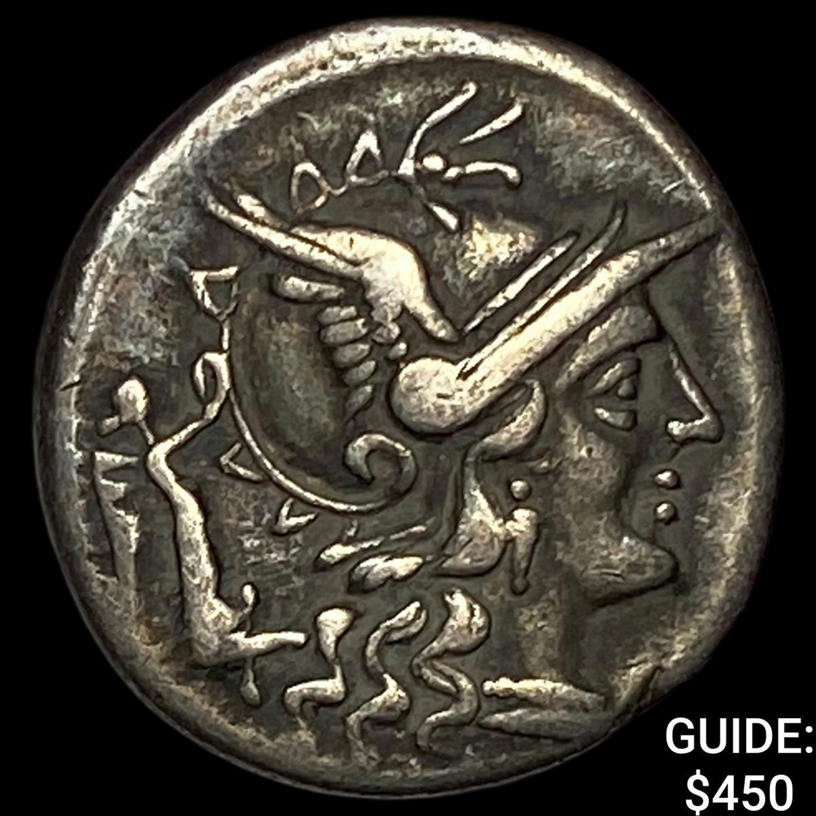 147 BC Roman Republic C. Terentius Lucanus Silver Denarius NEARLY UNCIRCULATED (1 of 2)