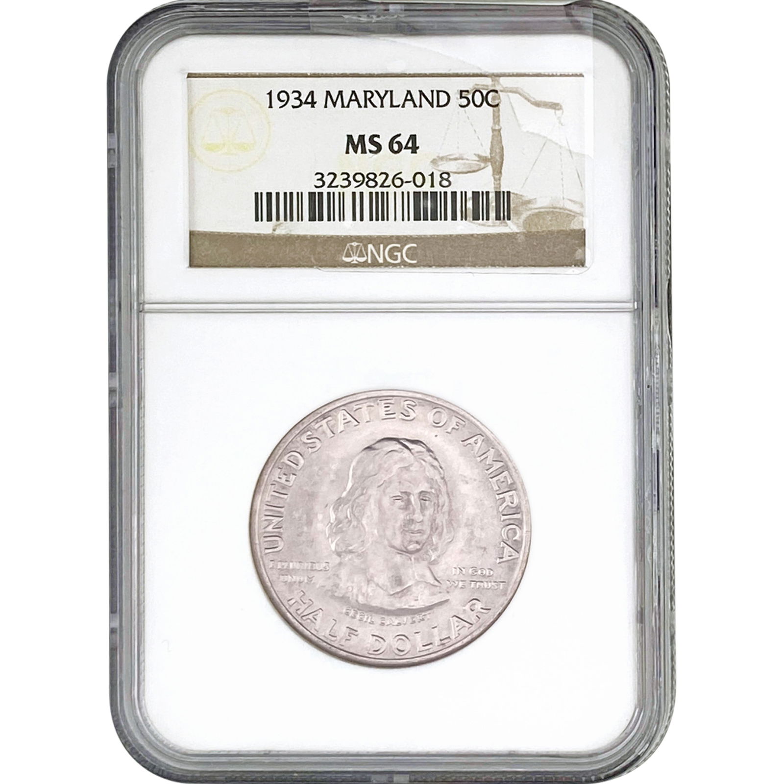 1934 Maryland Half Dollar NGC MS64 (1 of 2)