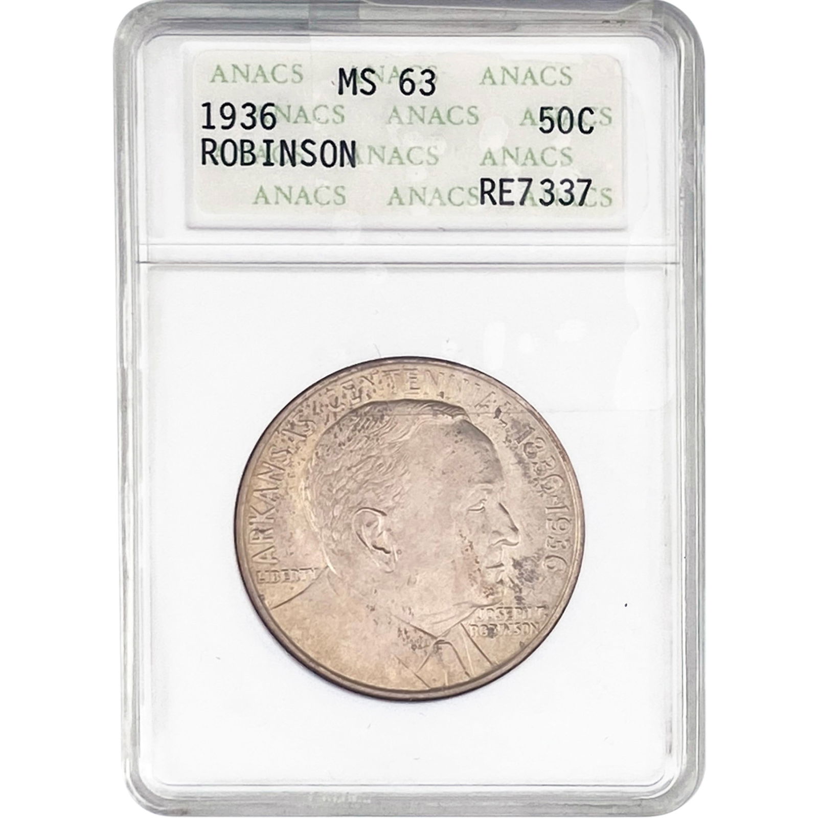 1936 Robinson Half Dollar ANACS MS63 (1 of 2)