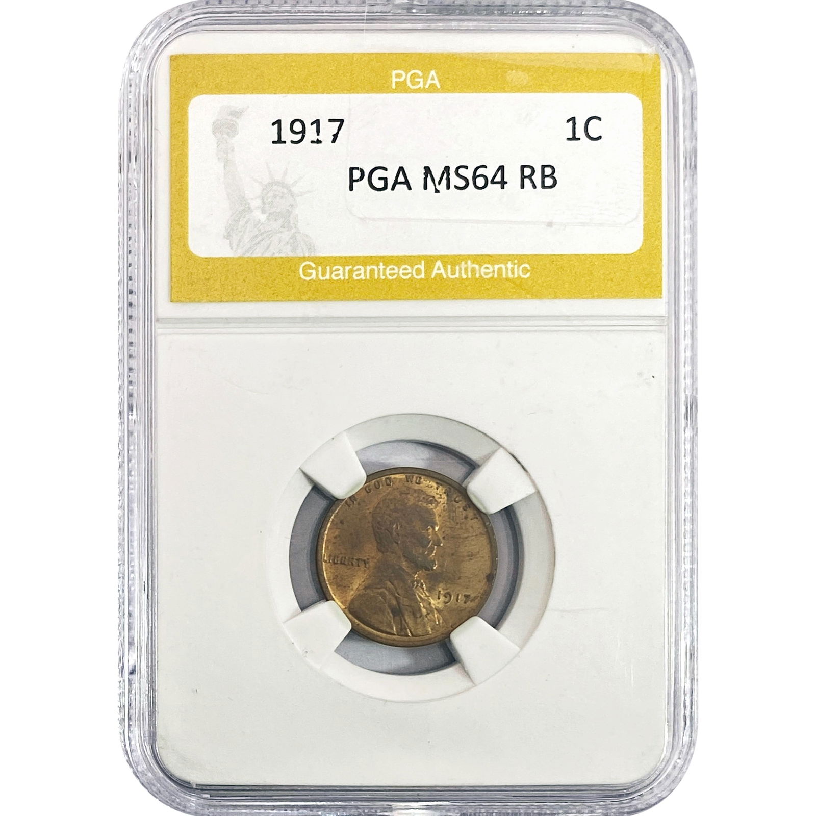 1917 Wheat Cent PGA MS64 RB (1 of 2)