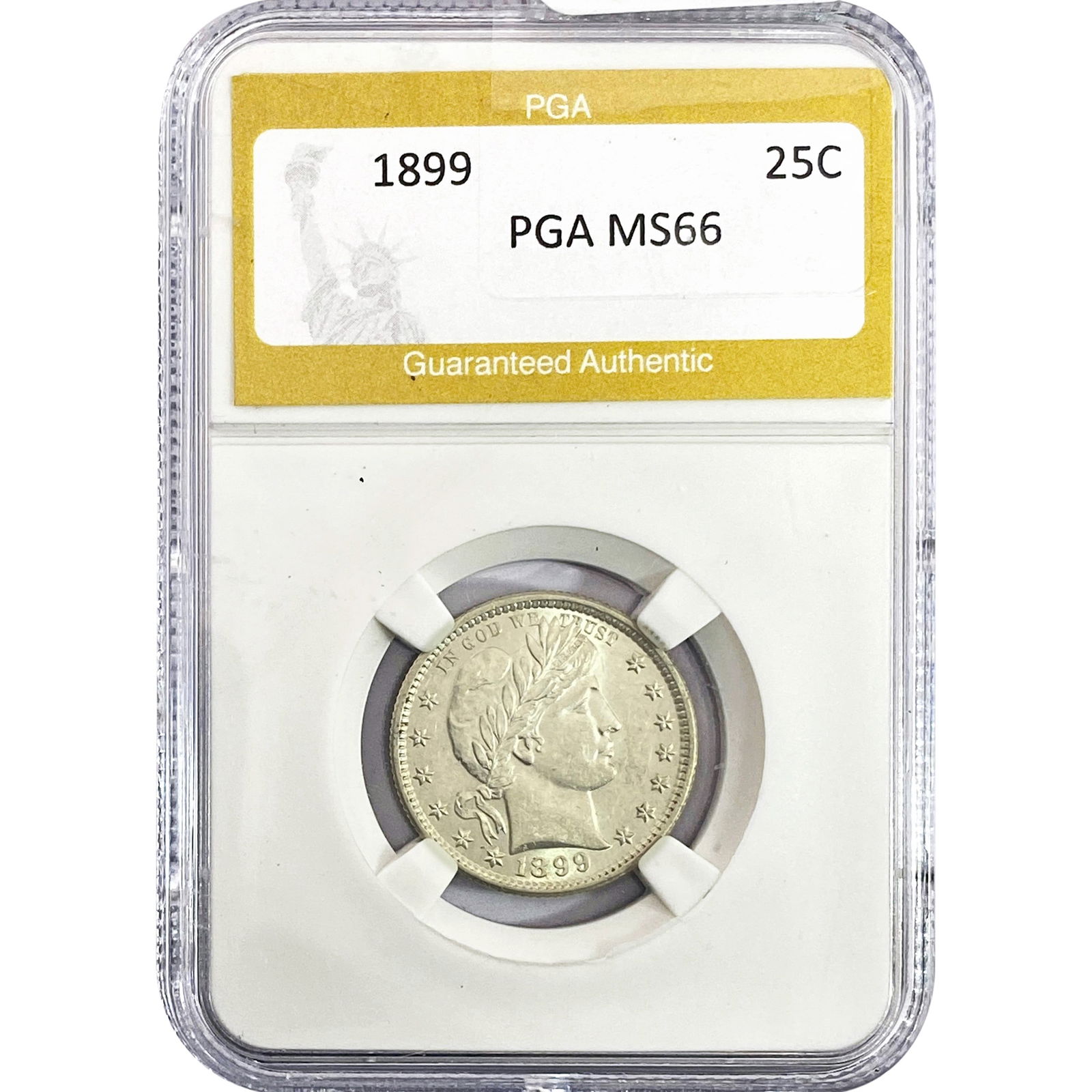 1899 Barber Quarter PGA MS66 (1 of 2)