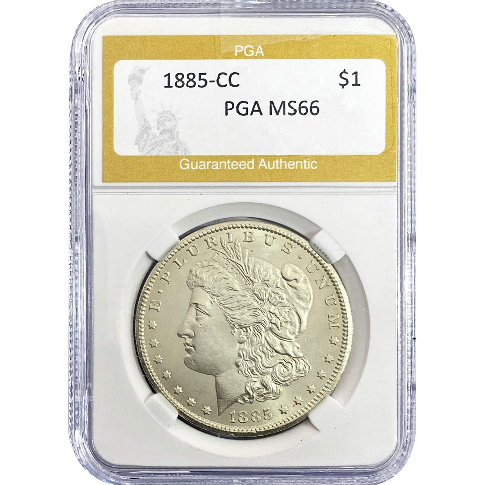 1885-CC Morgan Silver Dollar PGA MS66 (1 of 2)