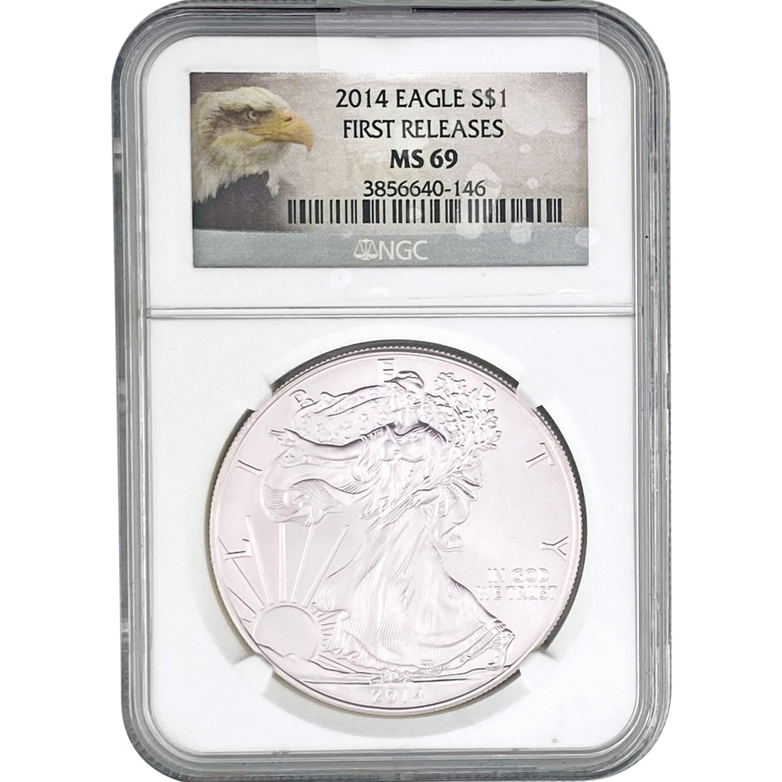 2014 Silver Eagle NGC MS69 (1 of 2)
