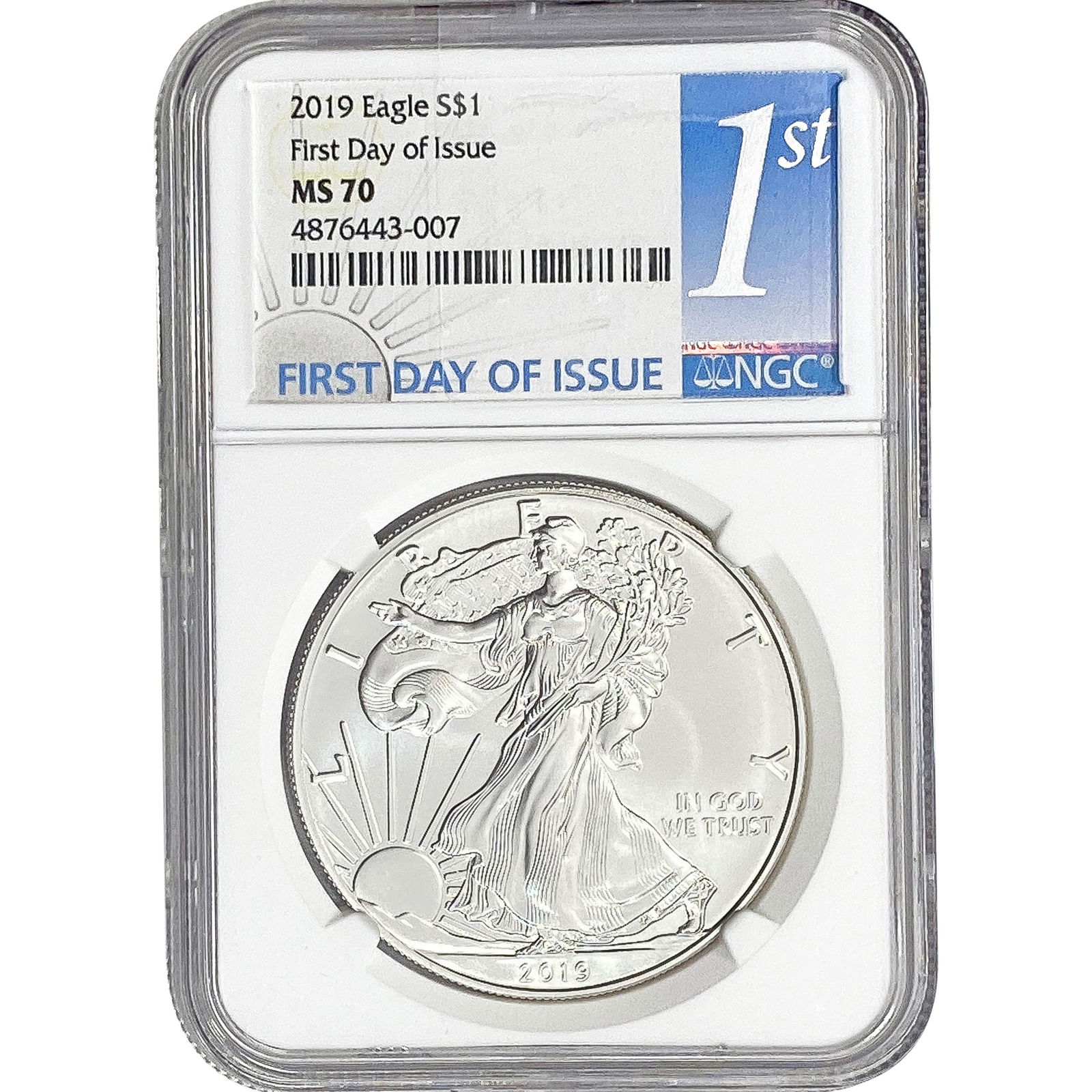 2019 Silver Eagle NGC MS70 First Day of Issue (1 of 2)