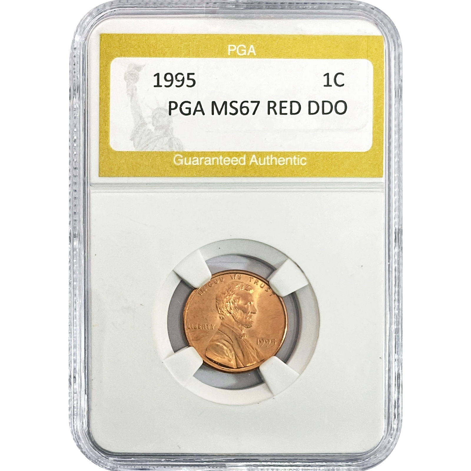 1995 Lincoln Memorial Cent PGA MS67 RED DDO (1 of 2)