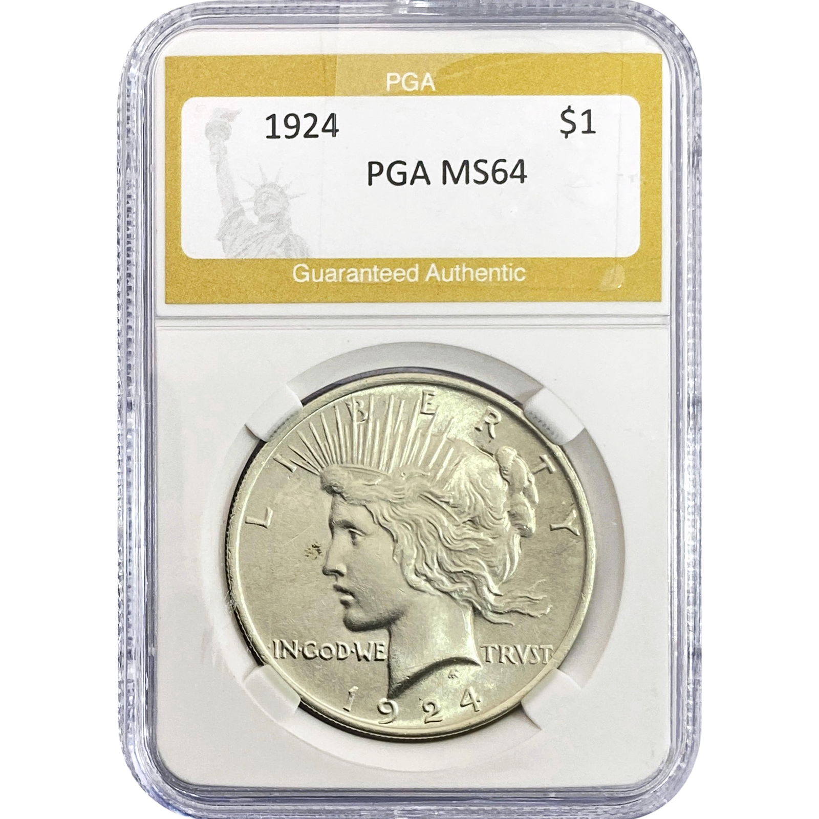 1924 Silver Peace Dollar PGA MS64 (1 of 2)
